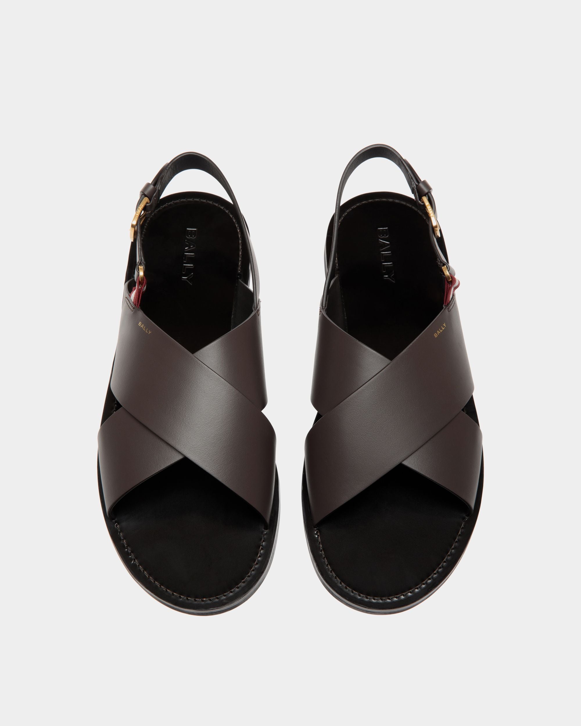 Bally Global - Chateau Sandals In Brown Leather - Brown