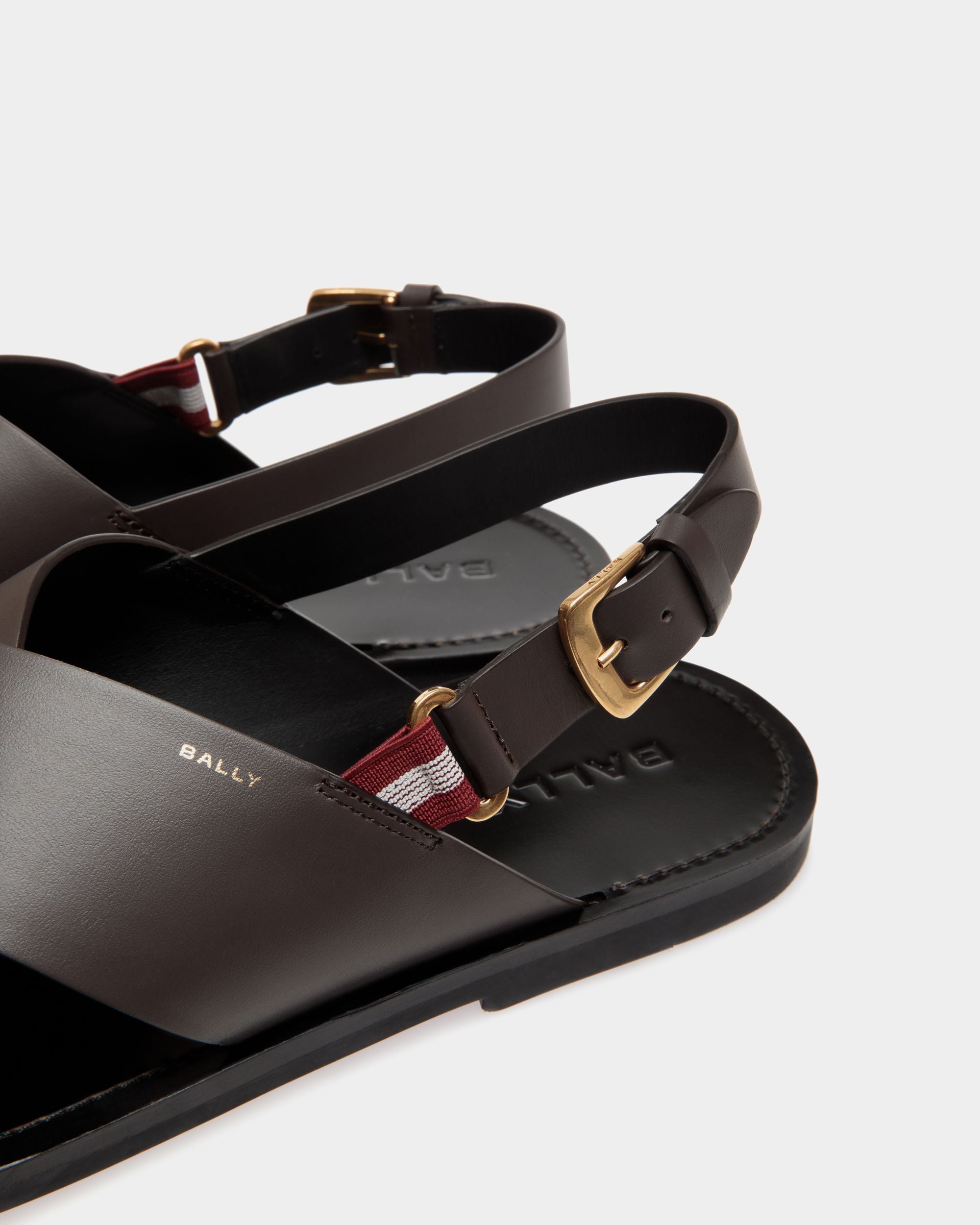 Bally Global - Chateau Sandals In Brown Leather - Brown