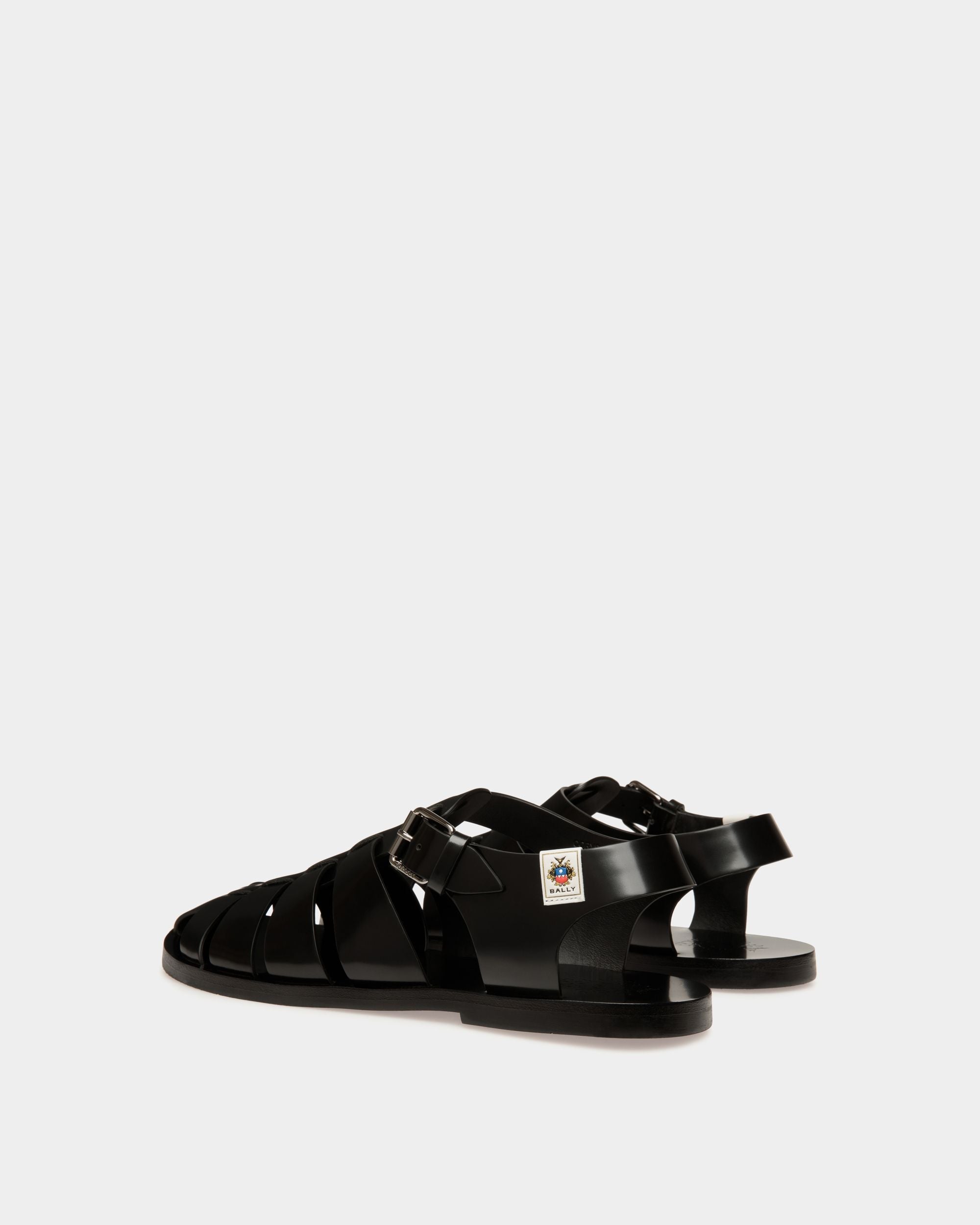 Bally Global - Sandale Chateau En Cuir Noir - Noir