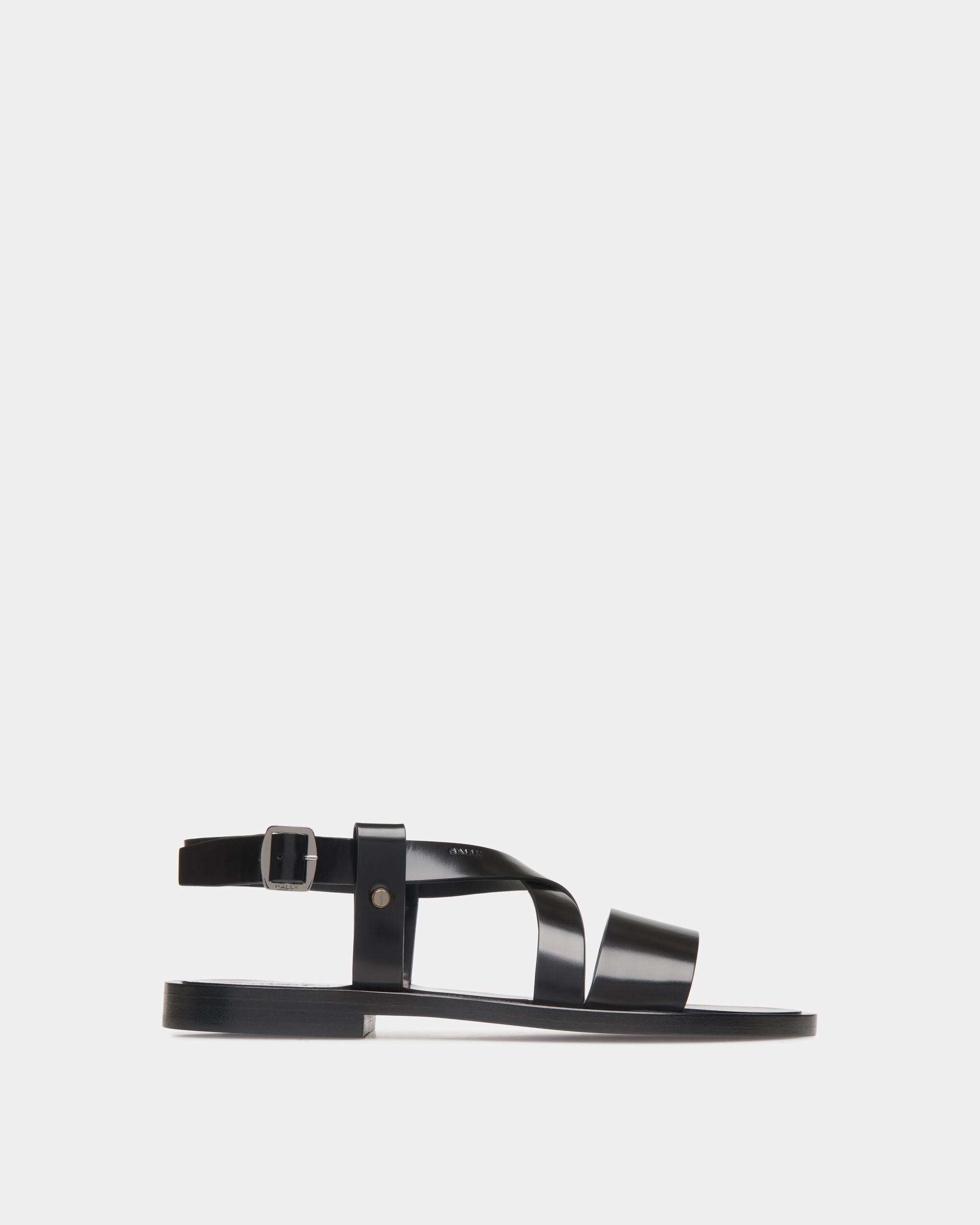 Bally Global - Salis Sandal in Black Leather - Black