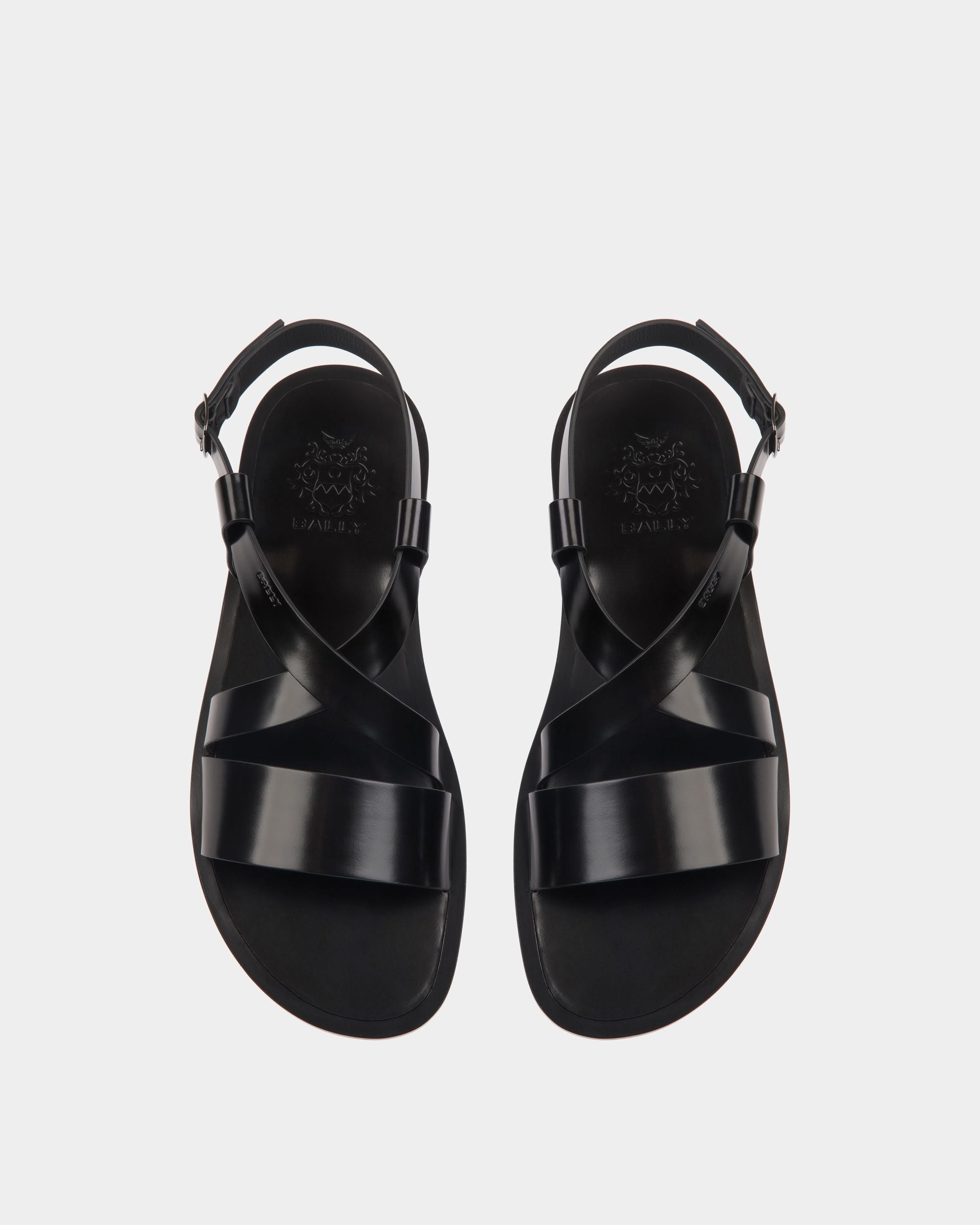 Bally Global - Salis Sandal in Black Leather - Black