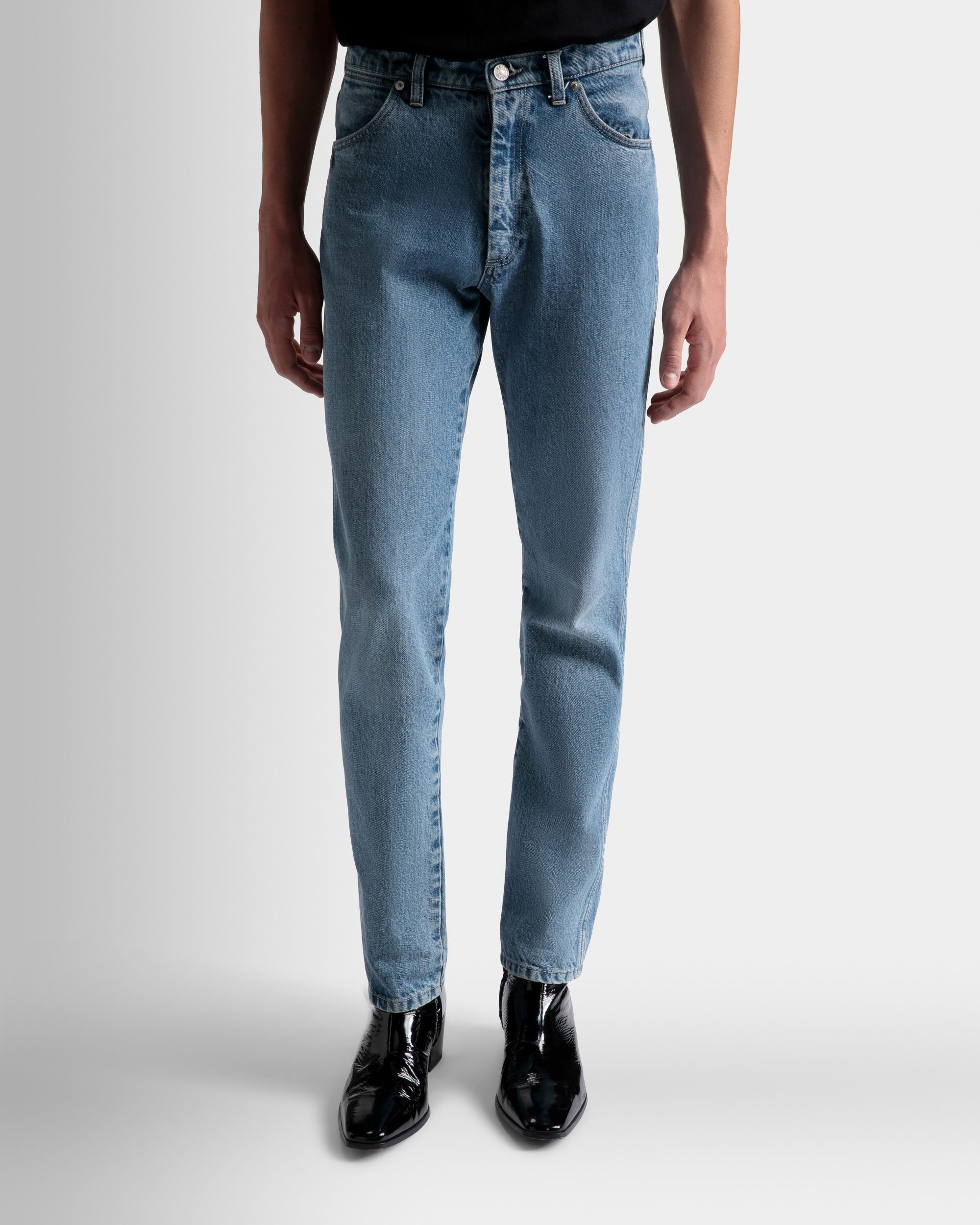 Bally Global - Straight Jeans In Light Blue Denim - Blue
