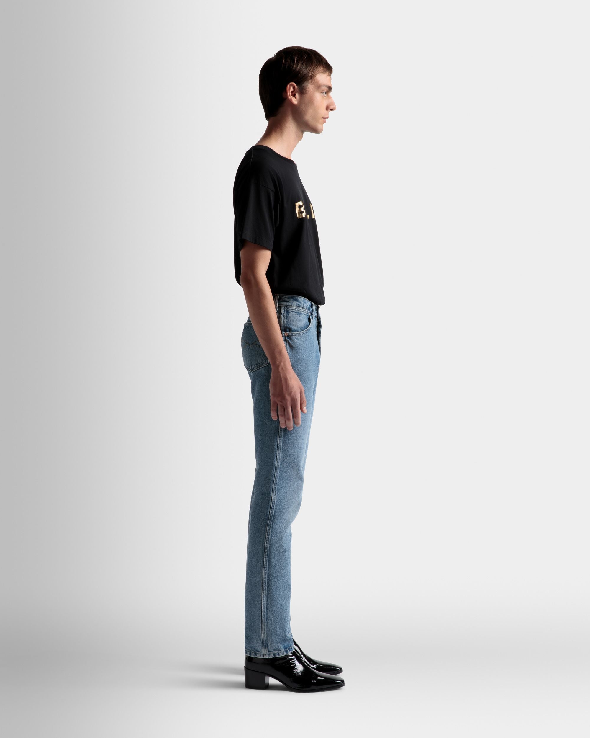 Bally Global - Straight Jeans In Light Blue Denim - Blue