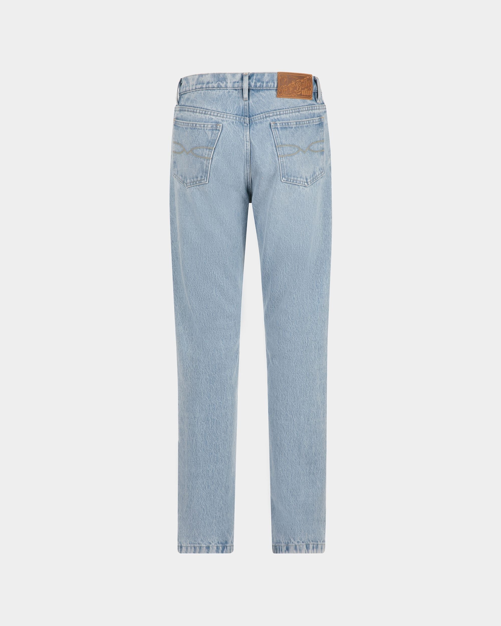 Bally Global - Denim Pants In Light Indigo Cotton - Blue