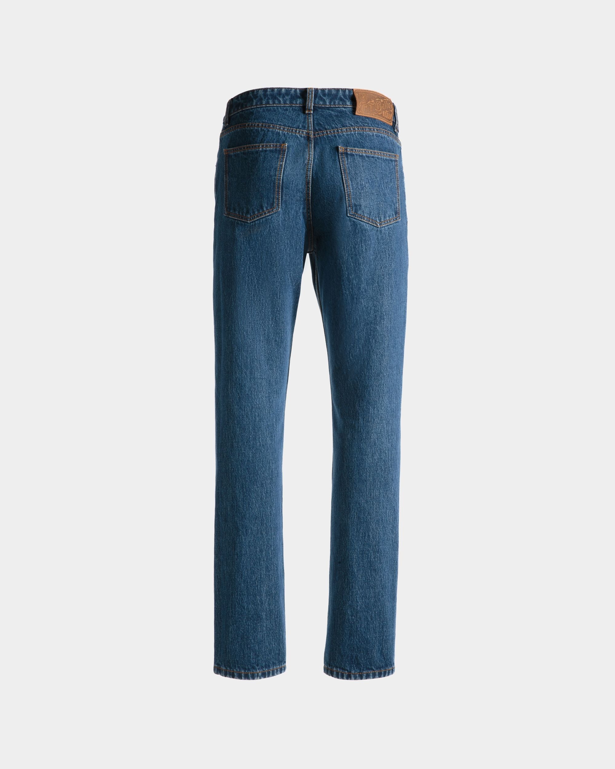 Bally Global - Pantalon En Denim De Coton Bleu - Bleu