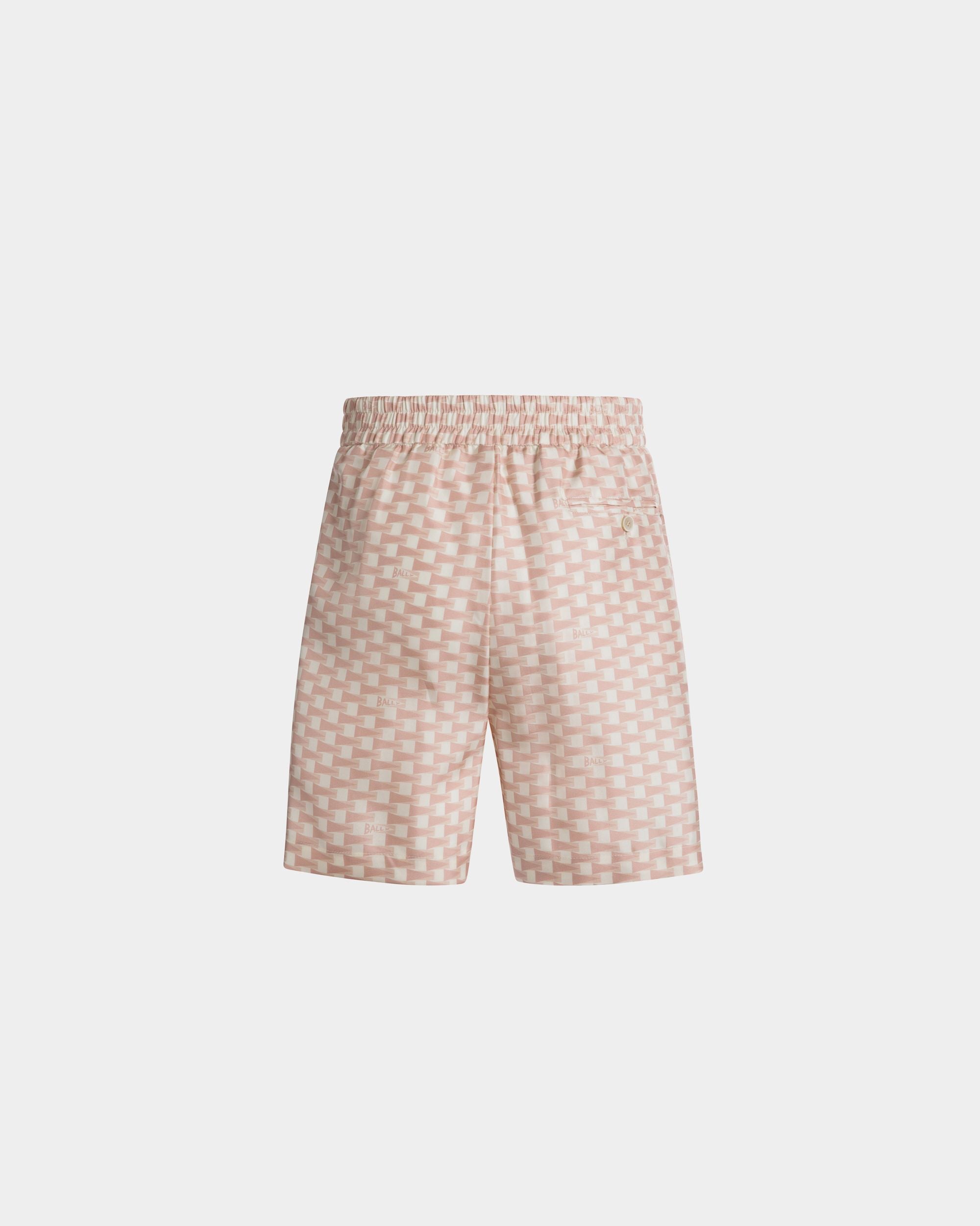 Bally Global - Pennant Shorts in Dusty Petal Silk - Pink