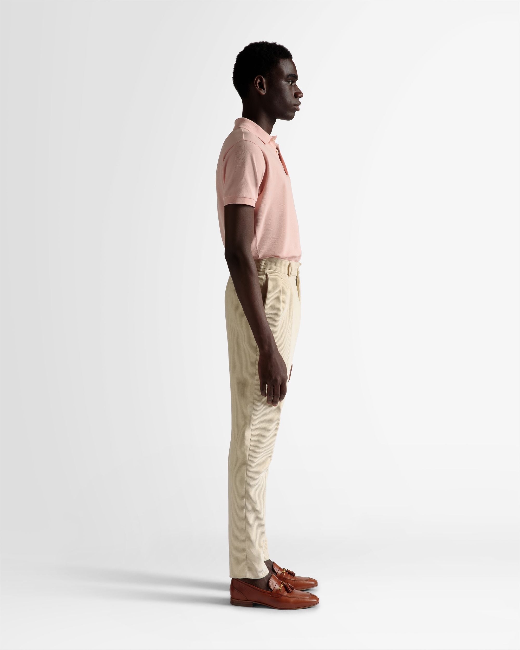 Bally Global - Tailored Straight Leg Pants In Bone Wool - White