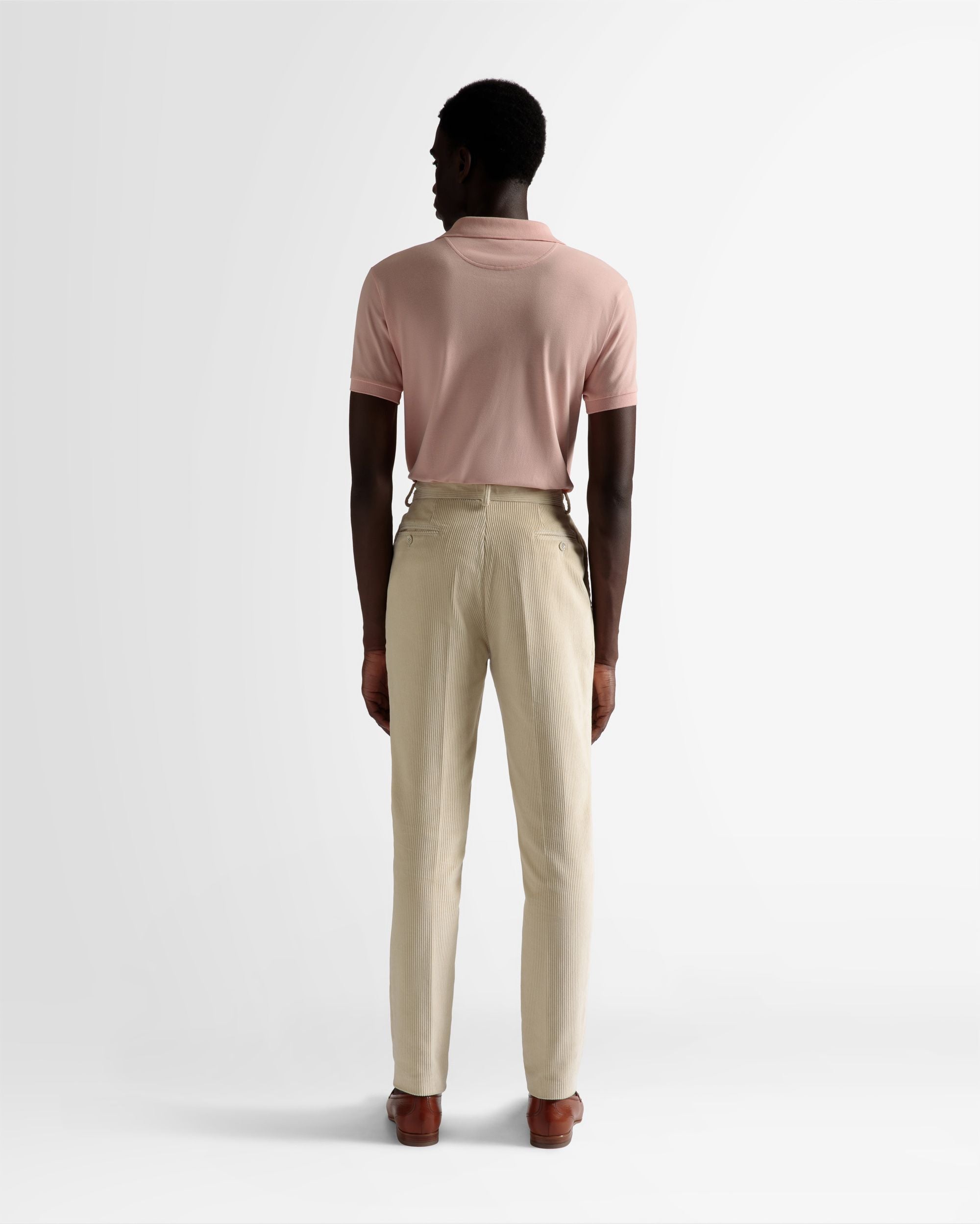 Bally Global - Tailored Straight Leg Pants In Bone Wool - White