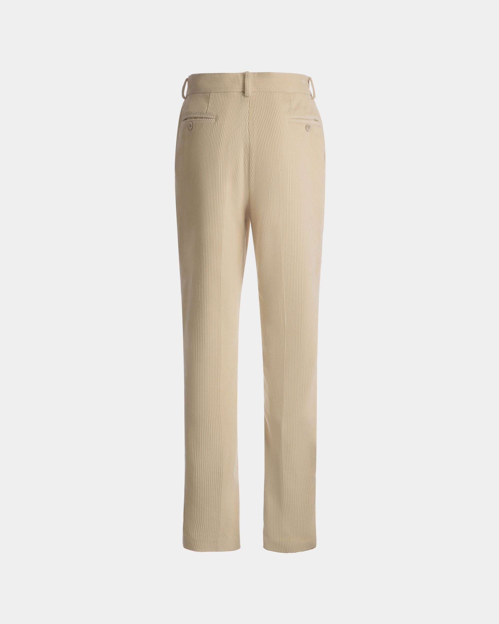 Bally Global - Tailored Straight Leg Pants In Bone Wool - White