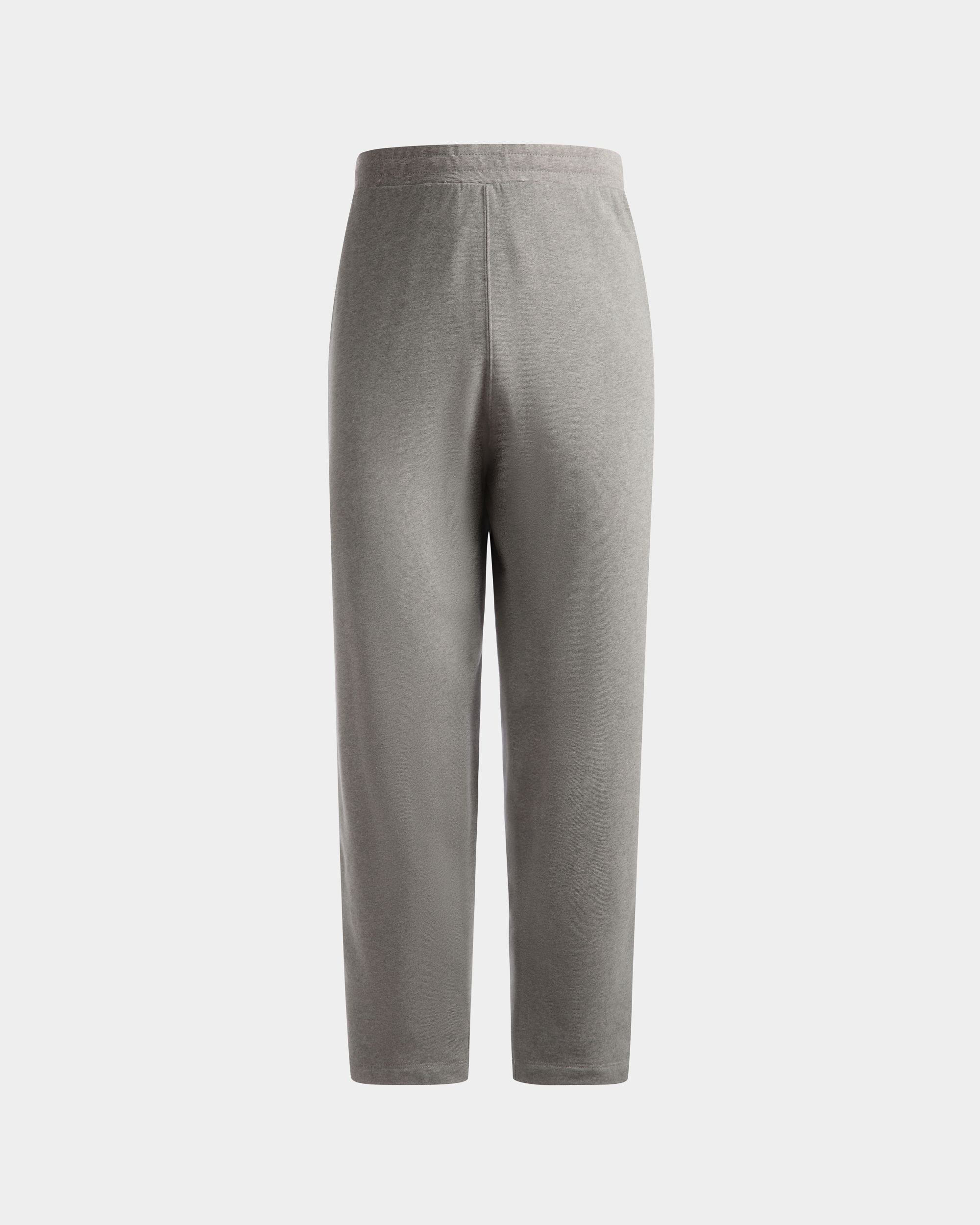 Bally Global - Drawstring Sweatpants In Gray Melange Cotton - Grey