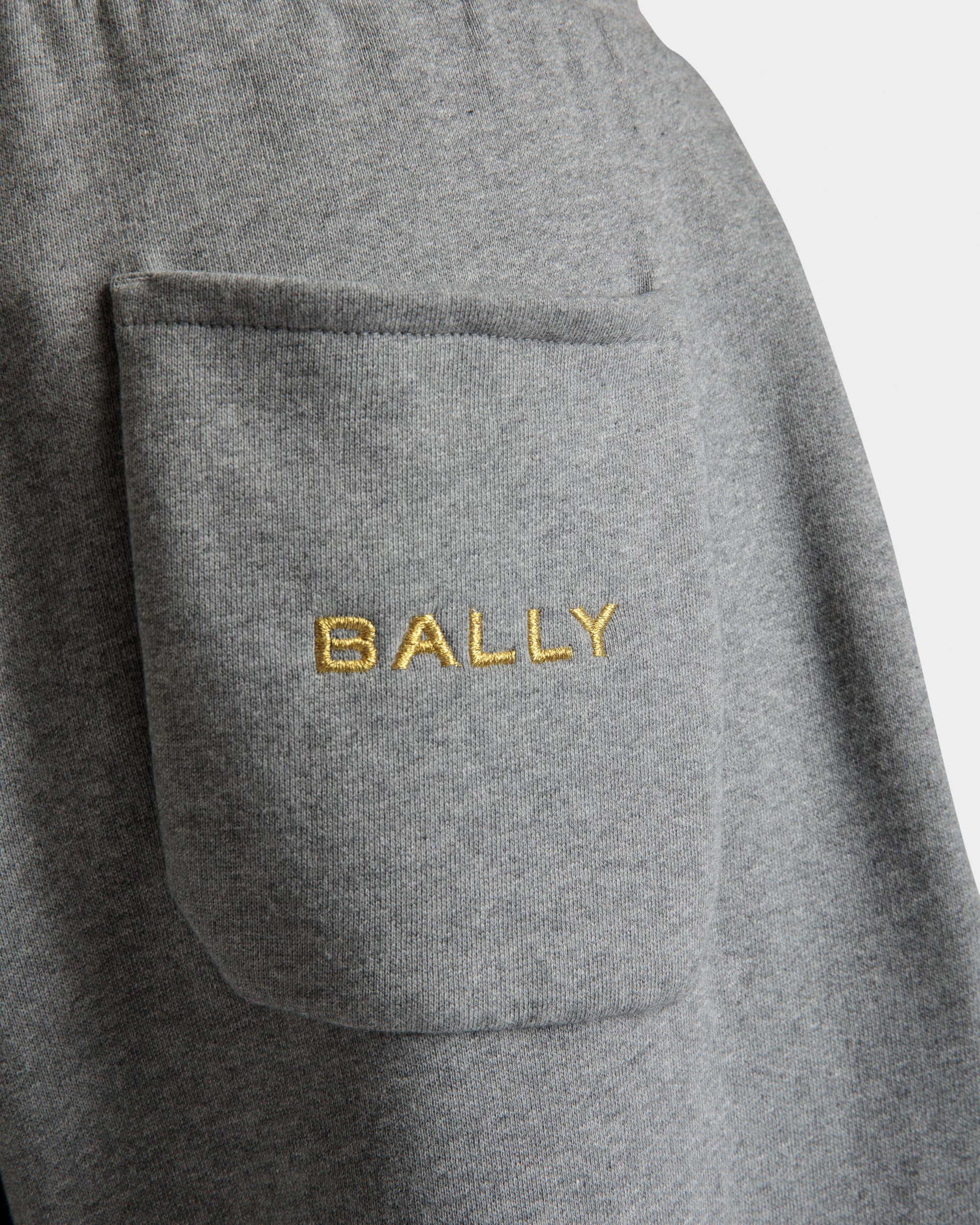 Bally Global - Drawstring Sweatpants In Gray Melange Cotton - Grey