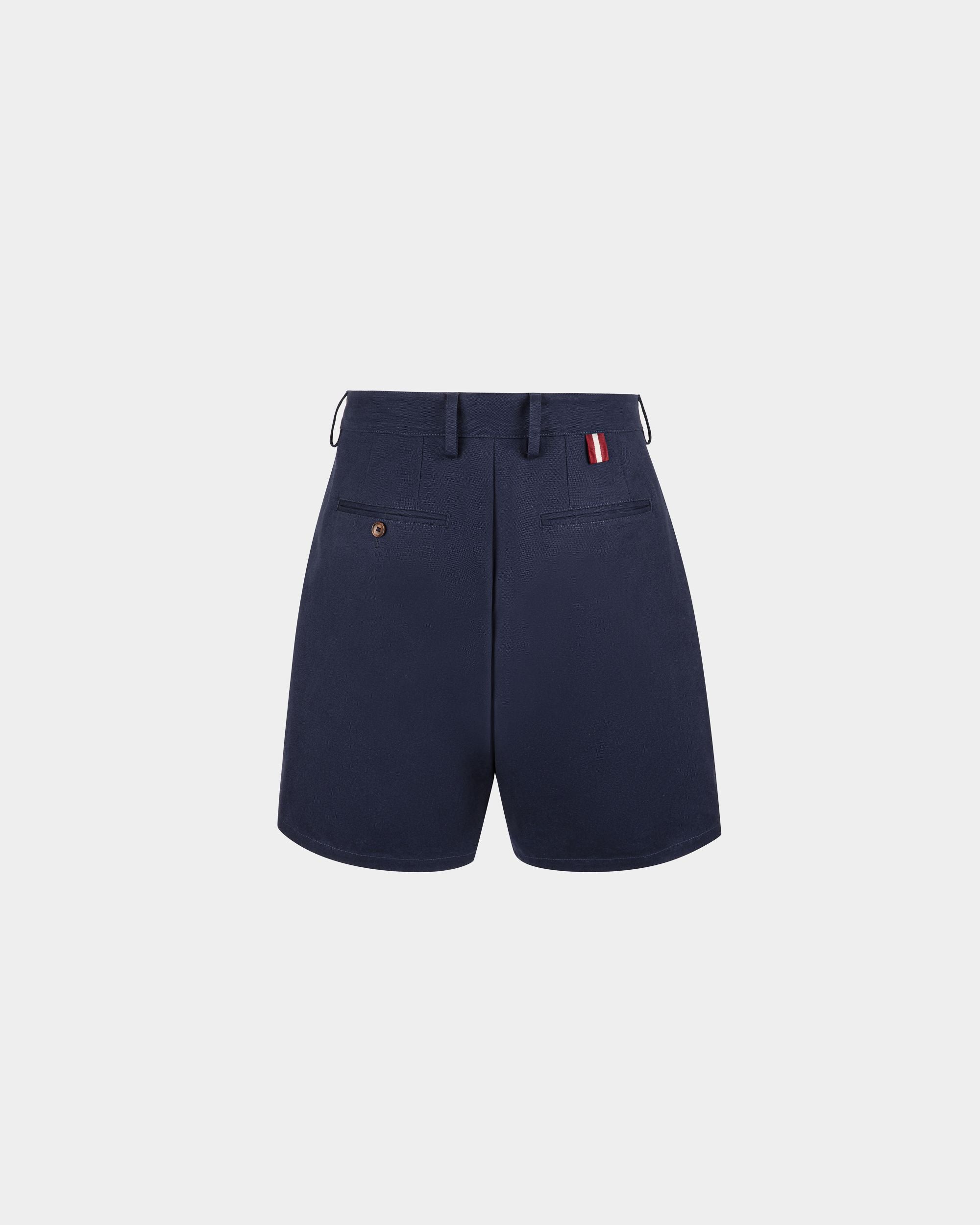 Bally Global - Shorts in Navy Blue Cotton - Blue