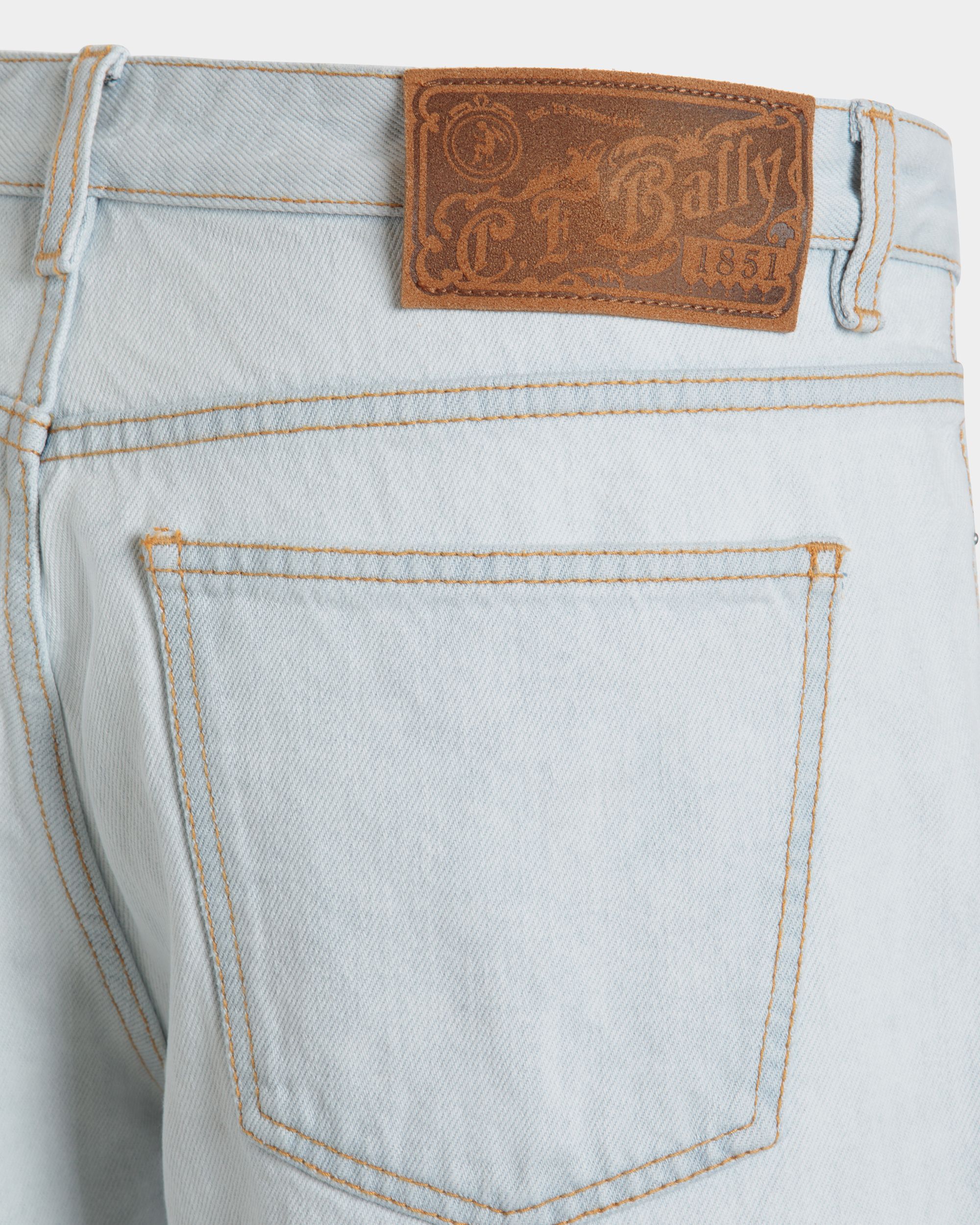 Bally Global - Denim Shorts in Light Blue Cotton - Blue