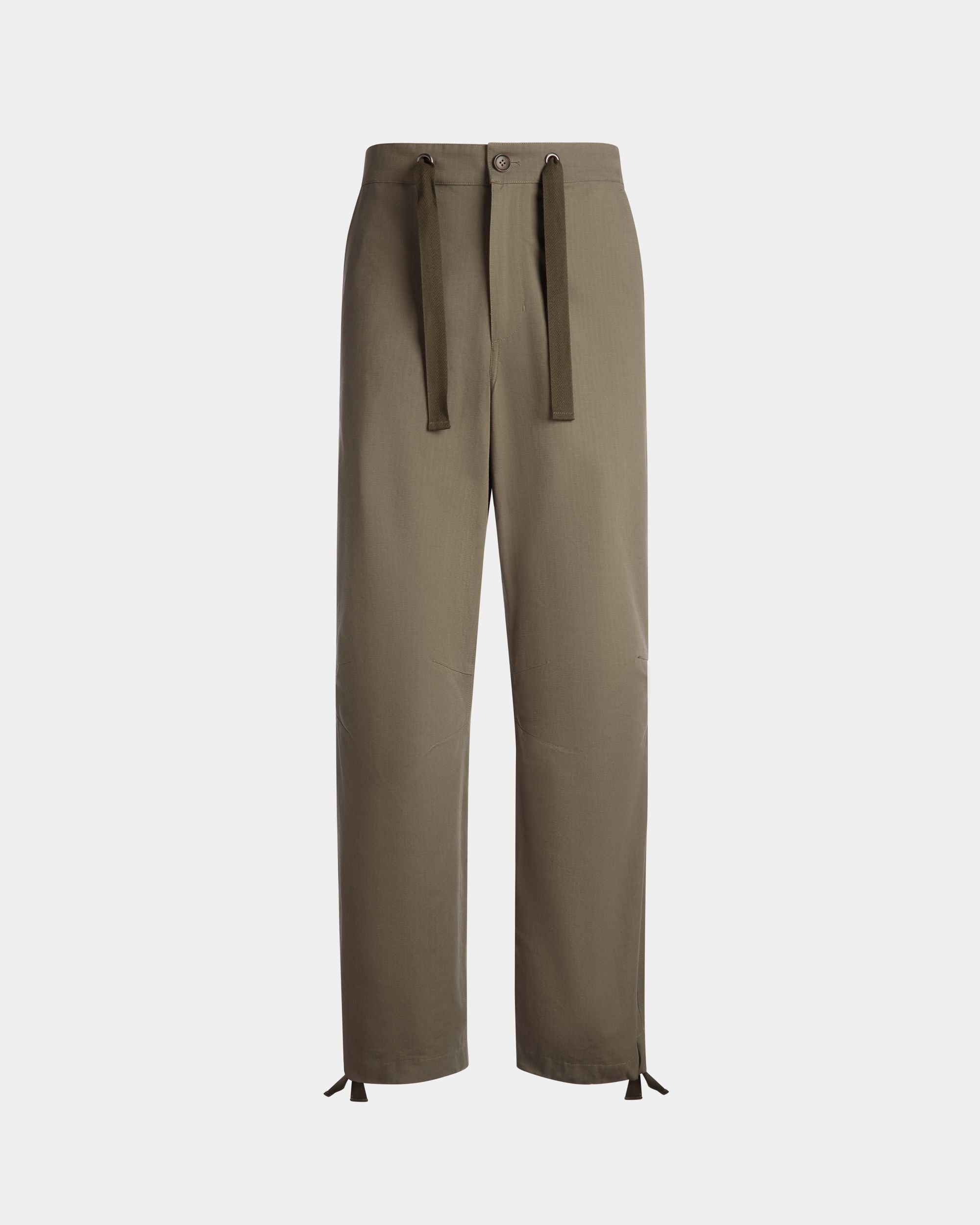 Bally Global - Adrien Brody Travel Collection Pants In Military Green Cotton - Verde