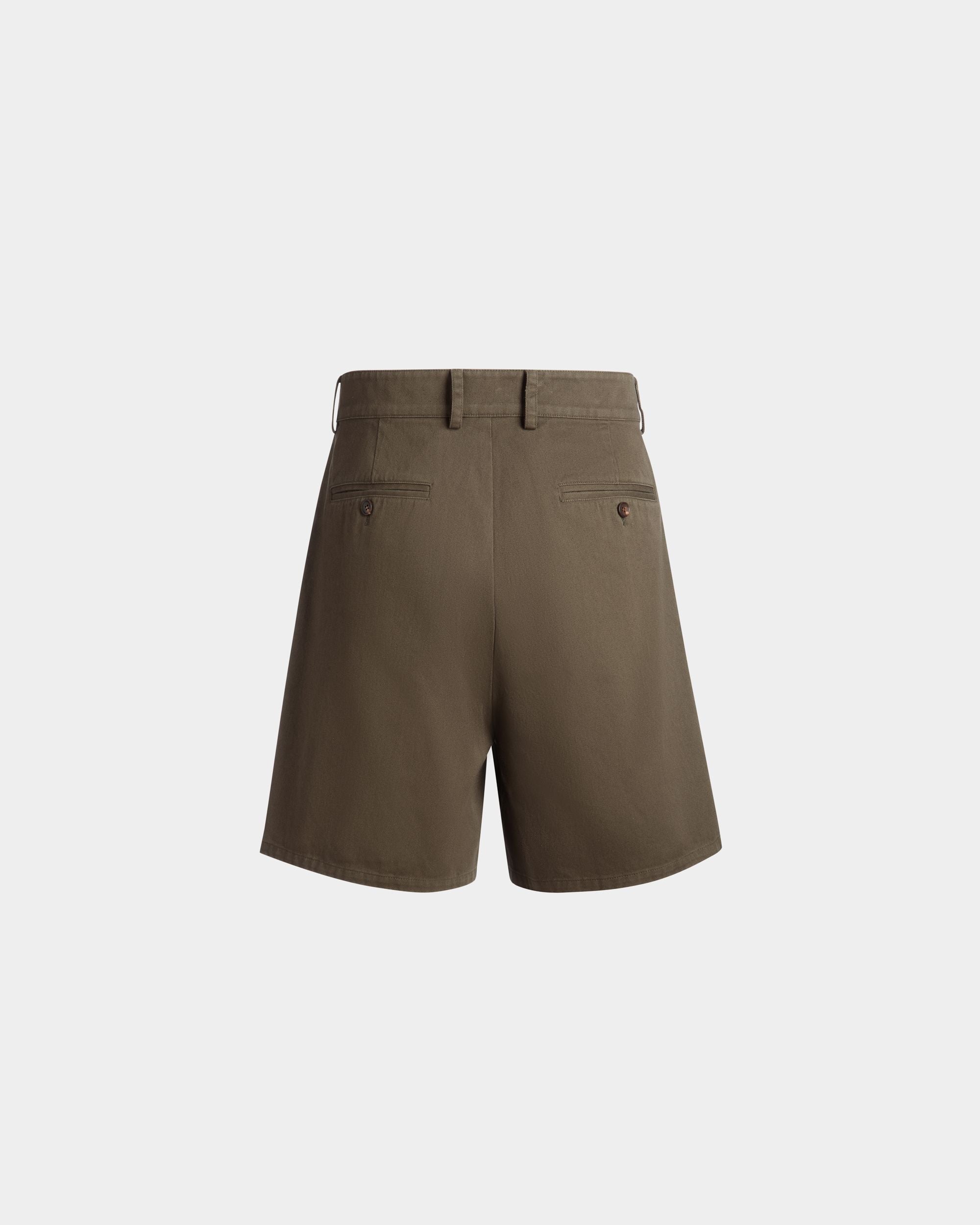 Bally Global - Adrien Brody Travel Collection Shorts In Military Green Cotton - Green