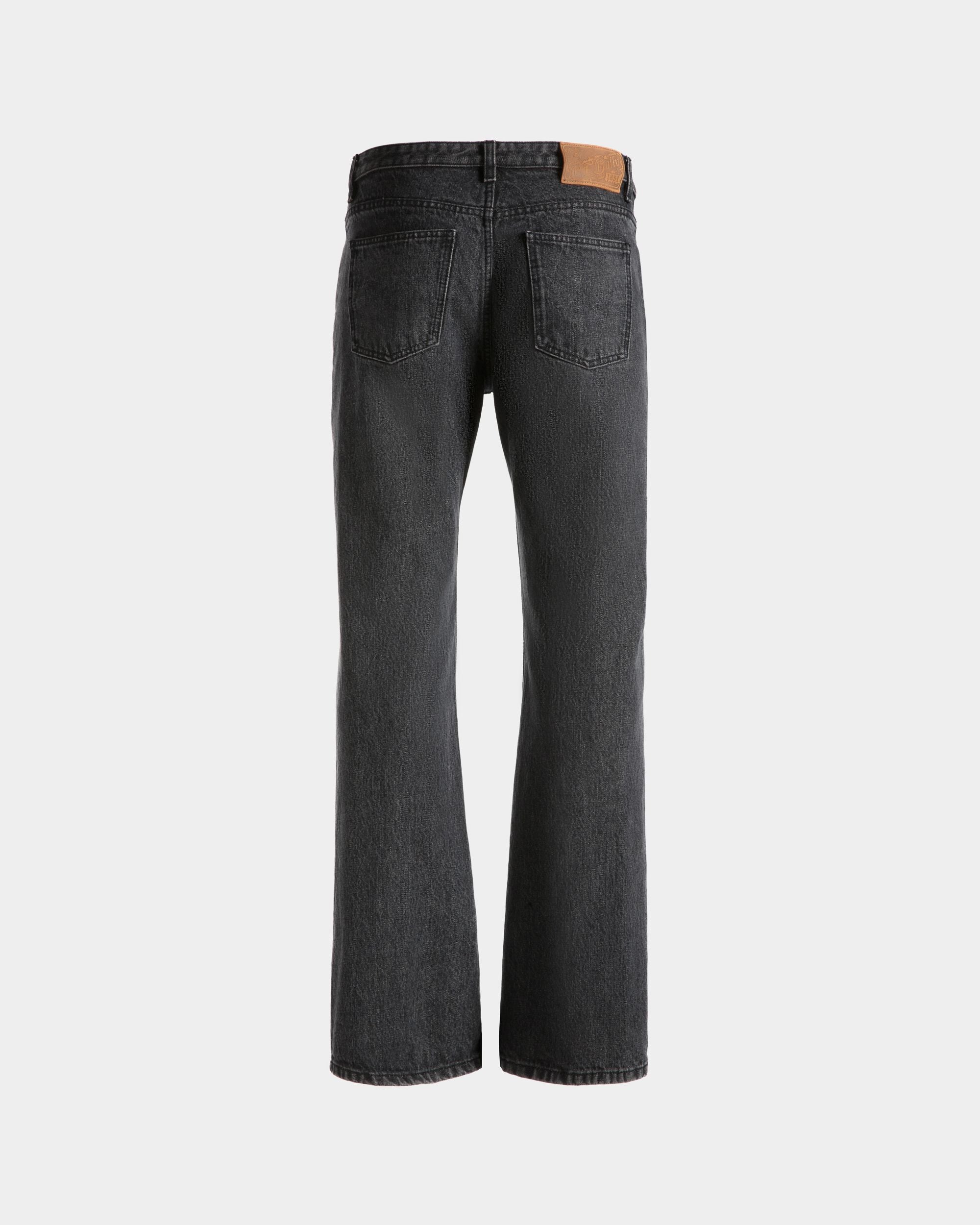 Bally Global - Flared Denim Pants In Grey Cotton - Grey