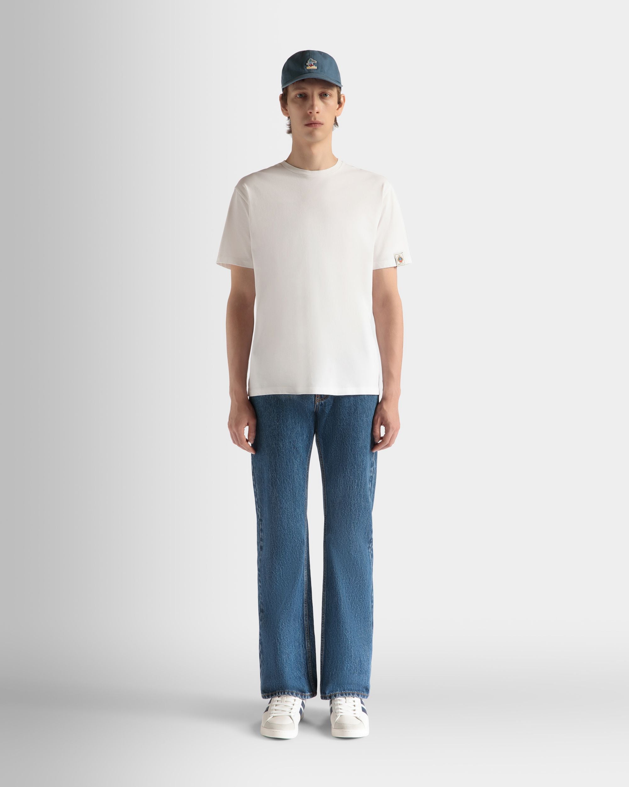 Bally Global - Denim Pants in Medium Blue Cotton - Blue
