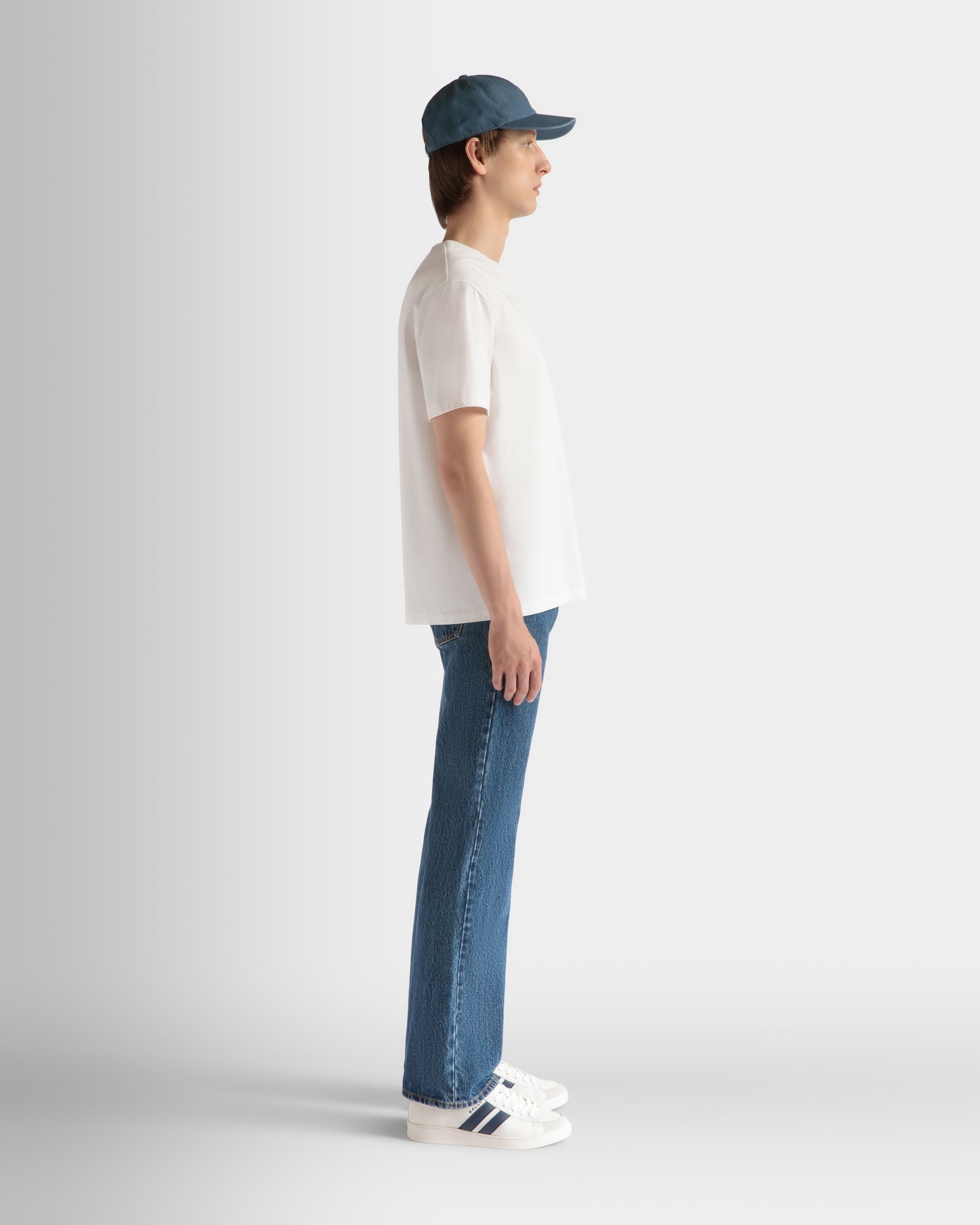 Bally Global - Denim Pants in Medium Blue Cotton - Blue