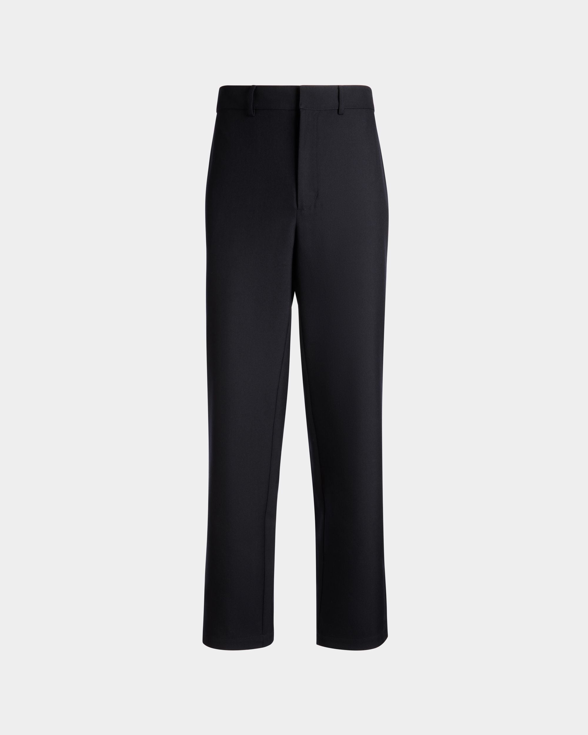 Bally Global - Adrien Brody Travel Collection Chino Pants In Navy Blue Wool Blend - Blue