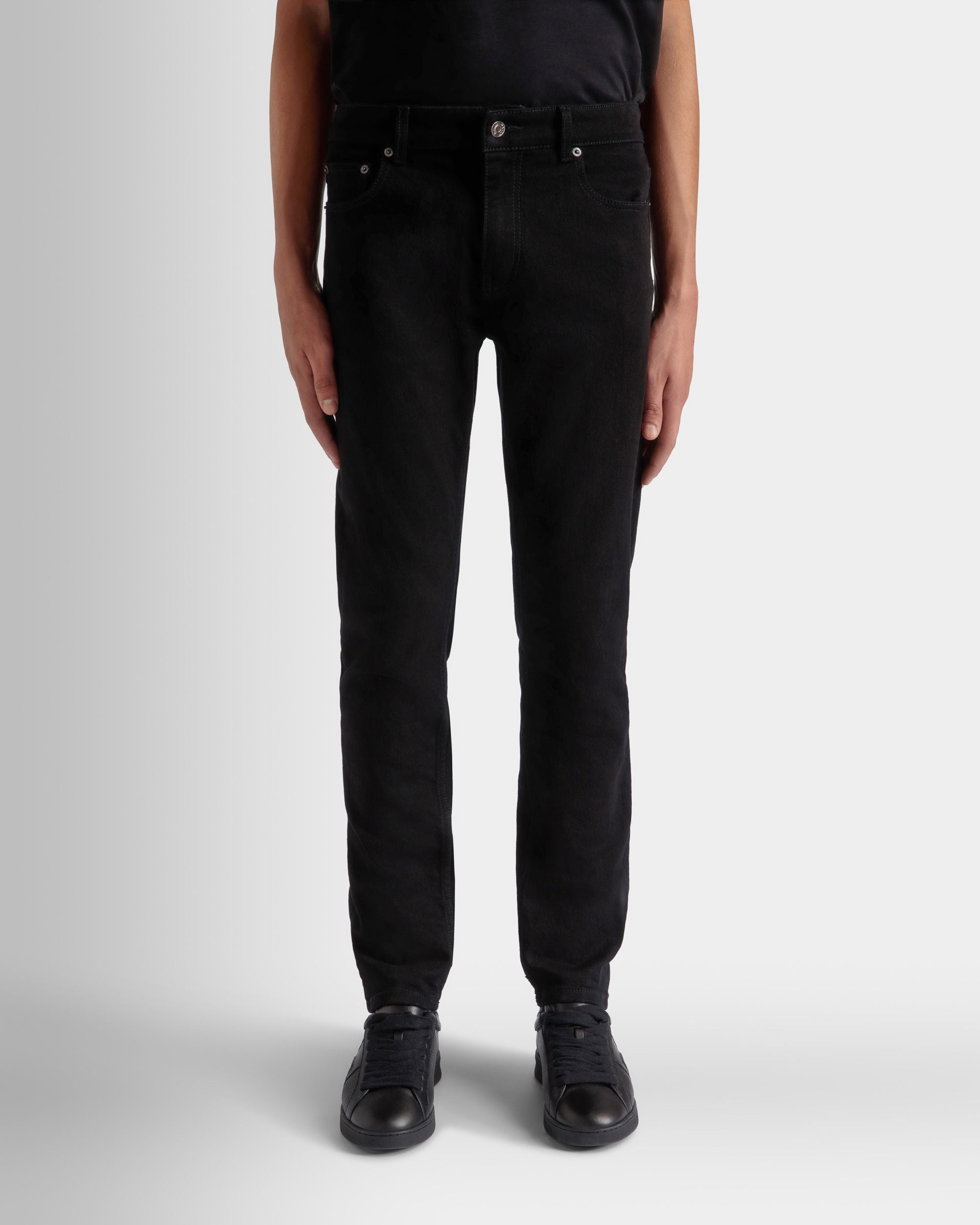 Bally Global - Adrien Brody Travel Collection Denim Pants In Black Mix Cotton - Black