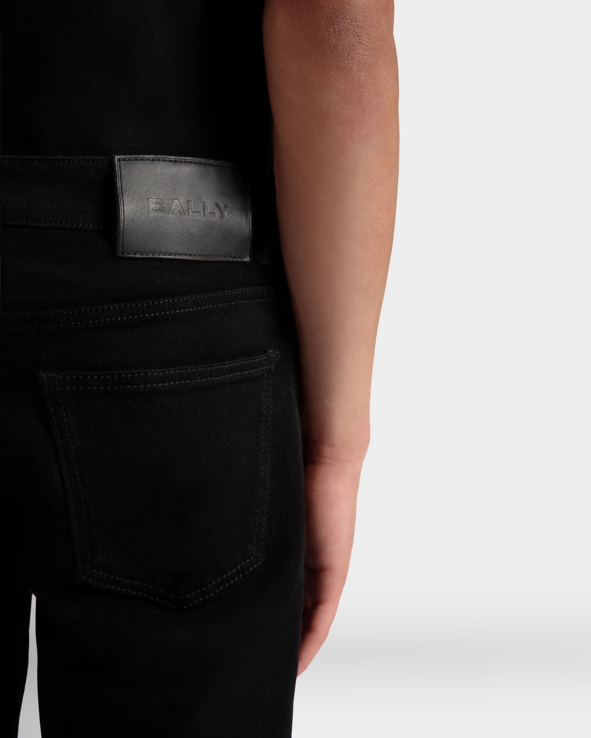 Bally Global - Adrien Brody Travel Collection Denim Pants In Black Mix Cotton - Black
