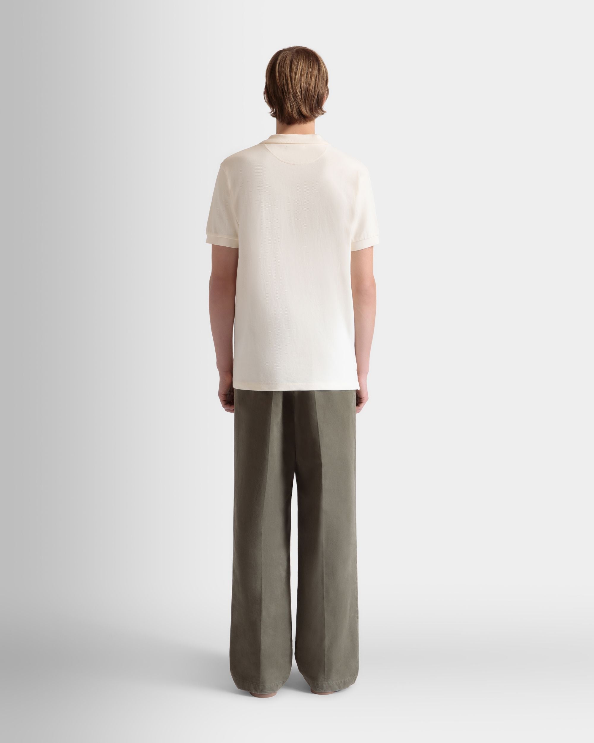 Bally Global - Regular Pleated Pants In Military Green Cotton - Green