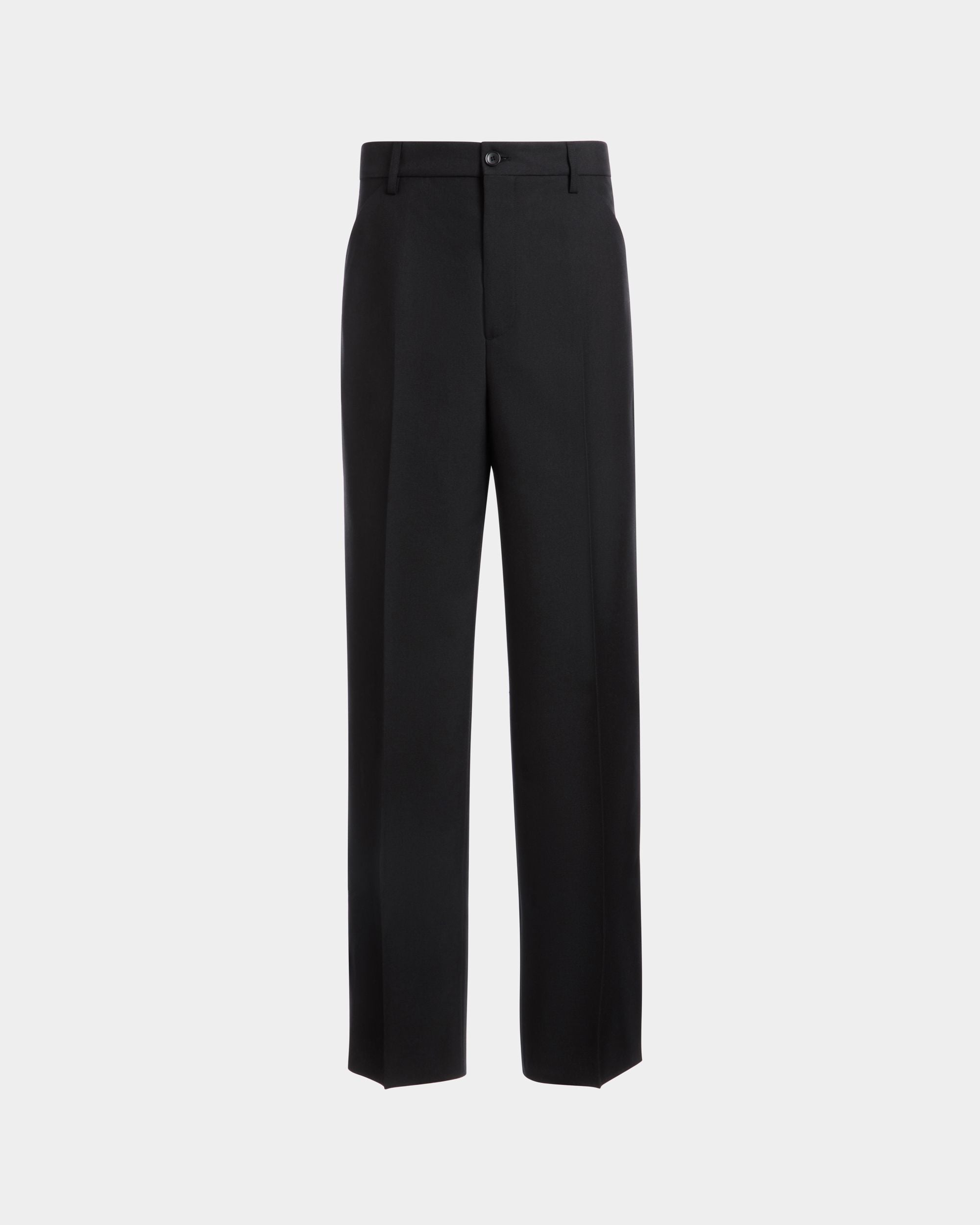 Bally Global - Tailored Pants in a Black Wool Blend - Black