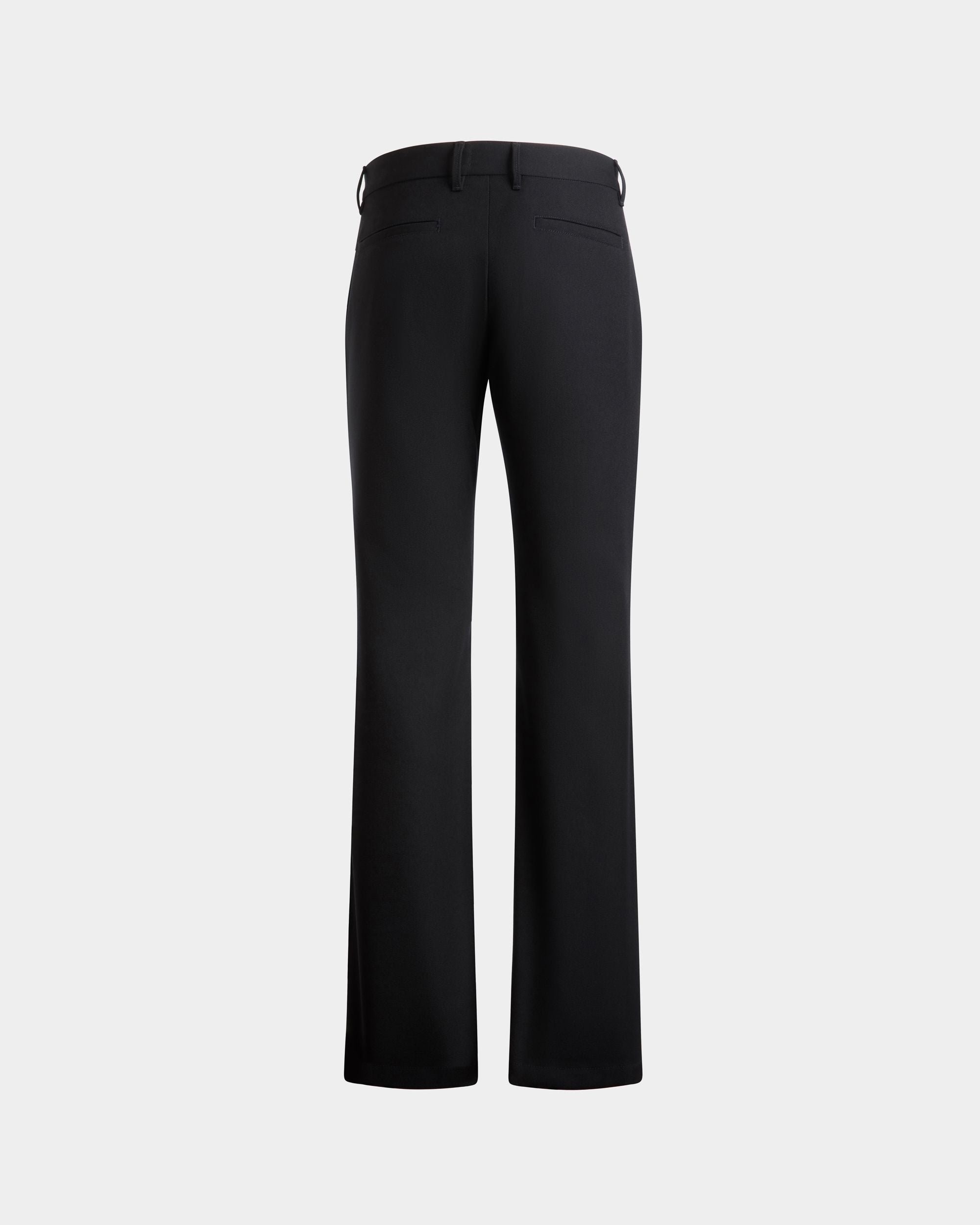 Bally Global - Pantalón Acampanado De Lana Navy Blue - Azul