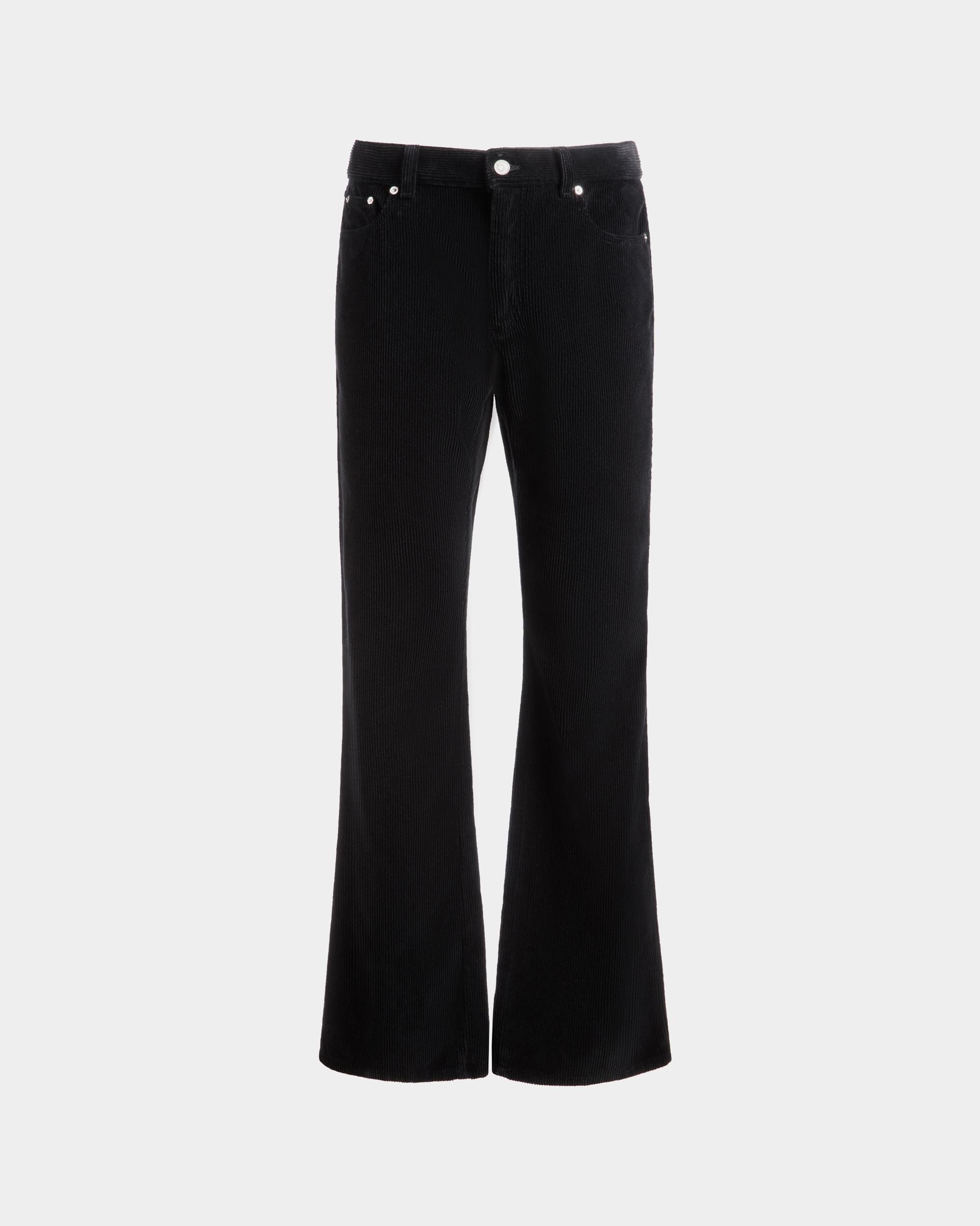 Bally Global - Denim Pants In Black Cotton Corduroy - Black
