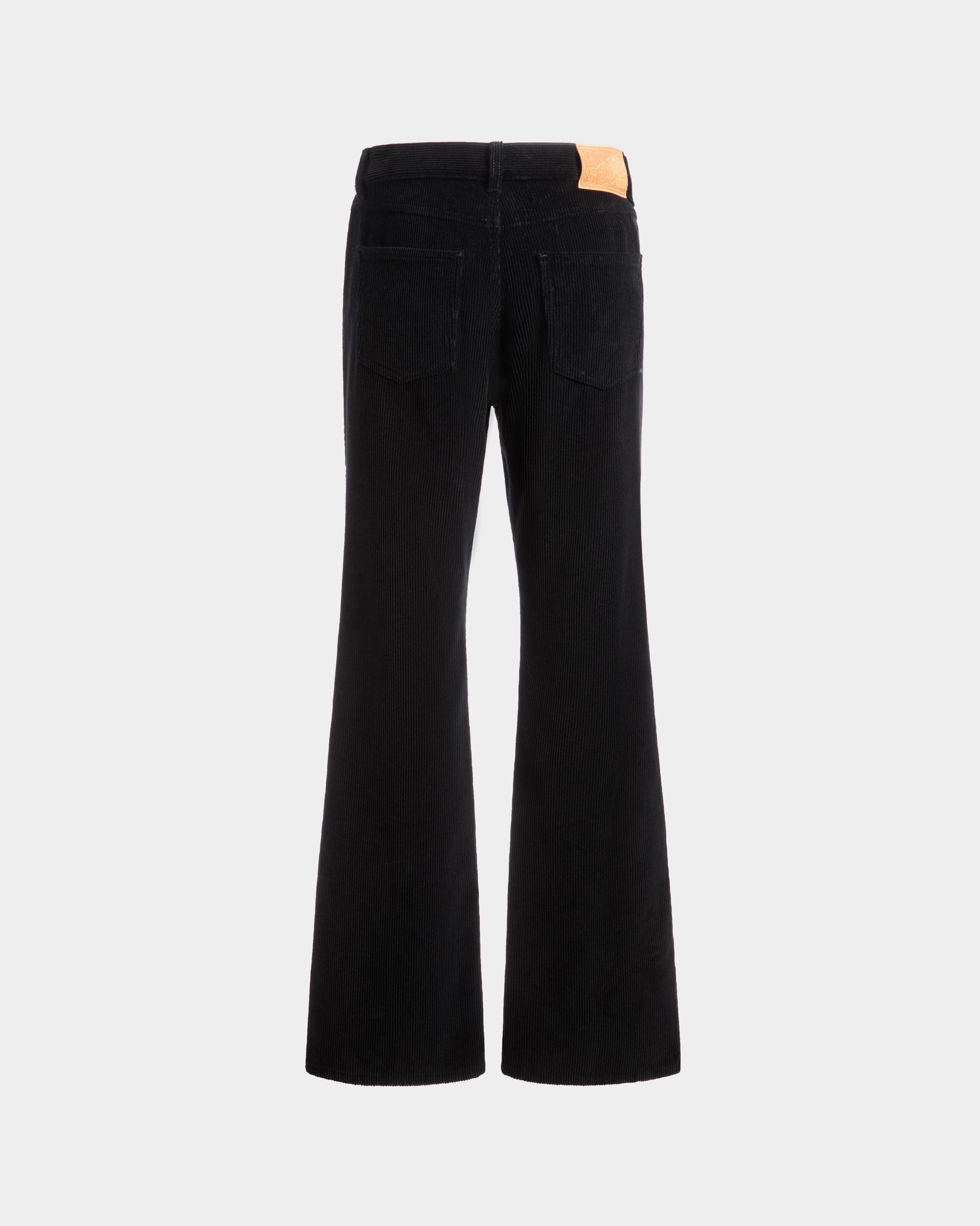 Bally Global - Denim Pants In Black Cotton Corduroy - Black