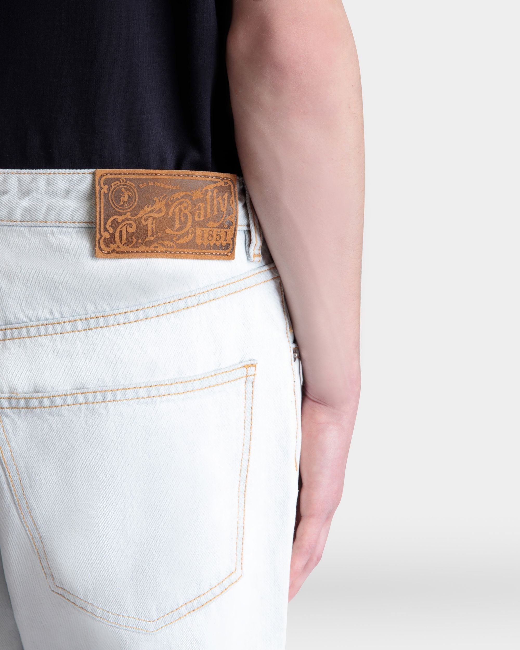 Bally Global - Denim Pants in Light Blue Cotton - Blue