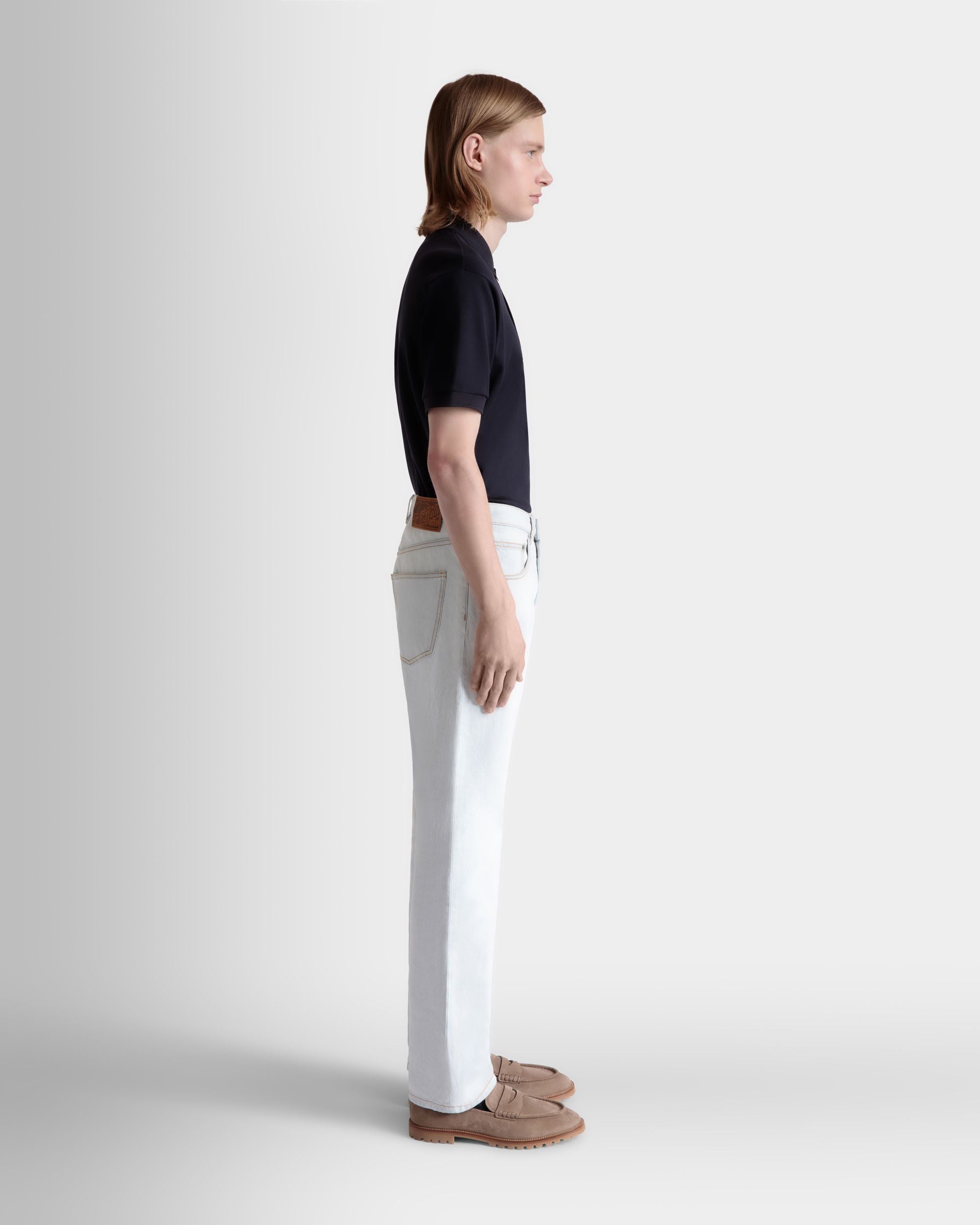 Bally Global - Denim Pants in Light Blue Cotton - Blue