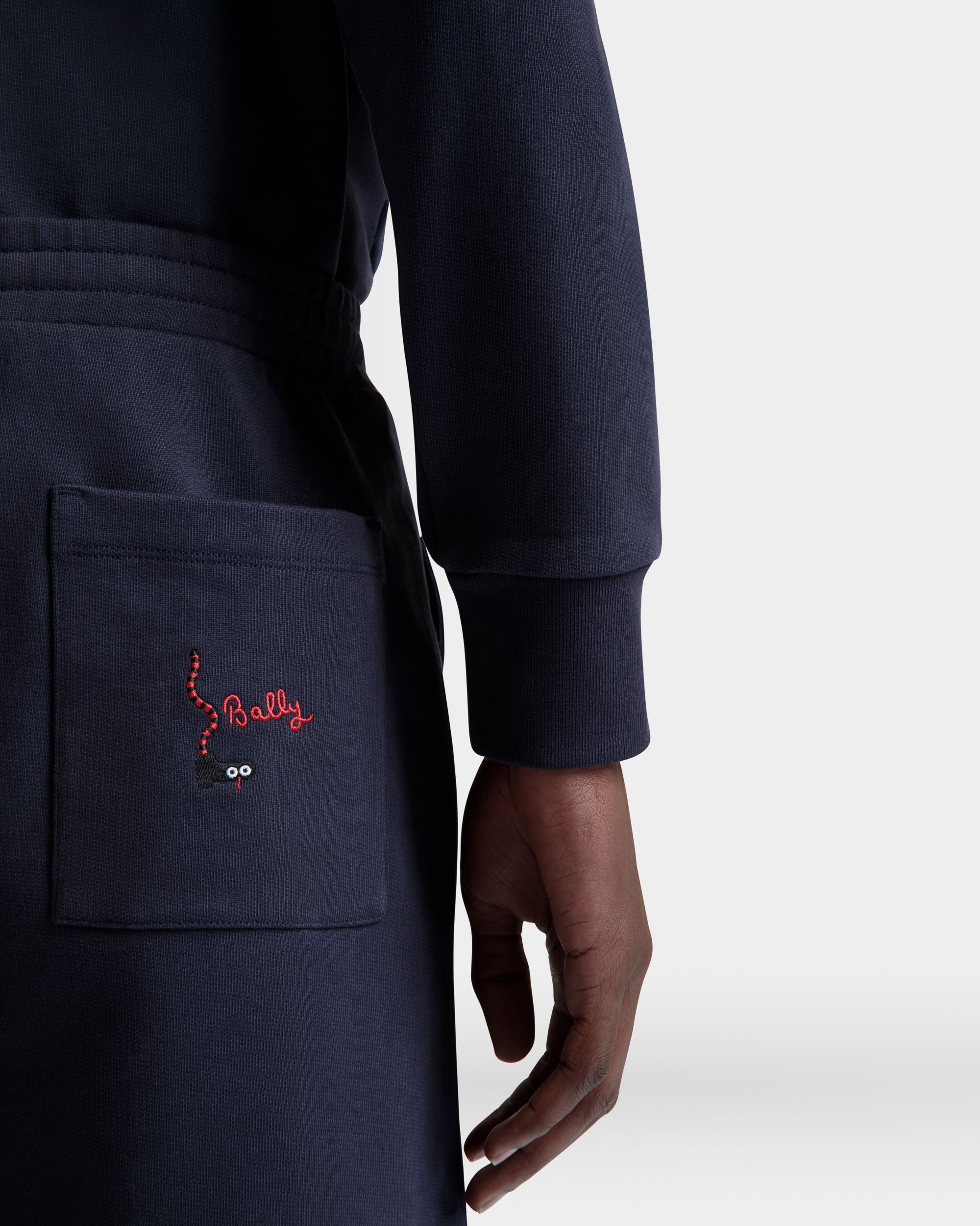 Bally Global - Pantalón De Chándal De Algodón Navy Blue - Azul