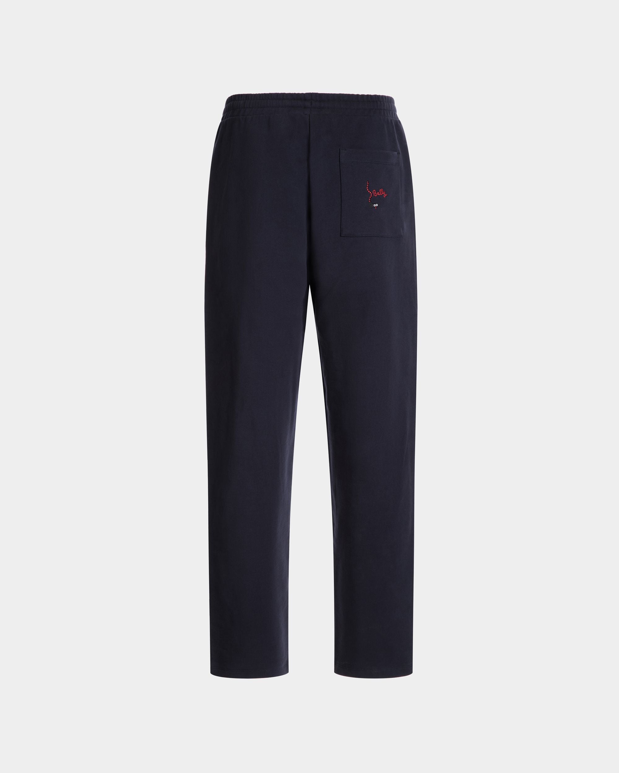 Bally Global - Pantalón De Chándal De Algodón Navy Blue - Azul