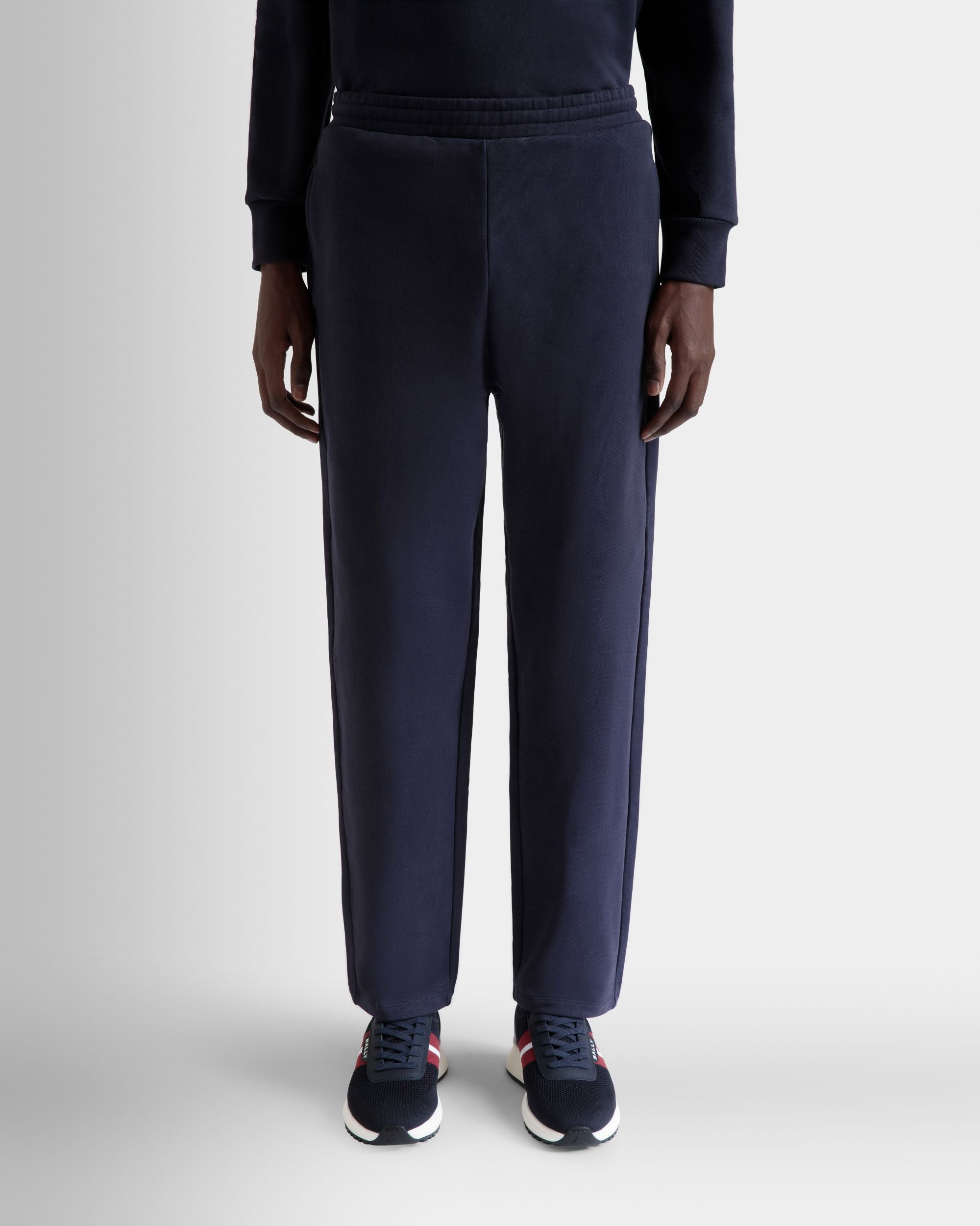 Bally Global - Pantalón De Chándal De Algodón Navy Blue - Azul