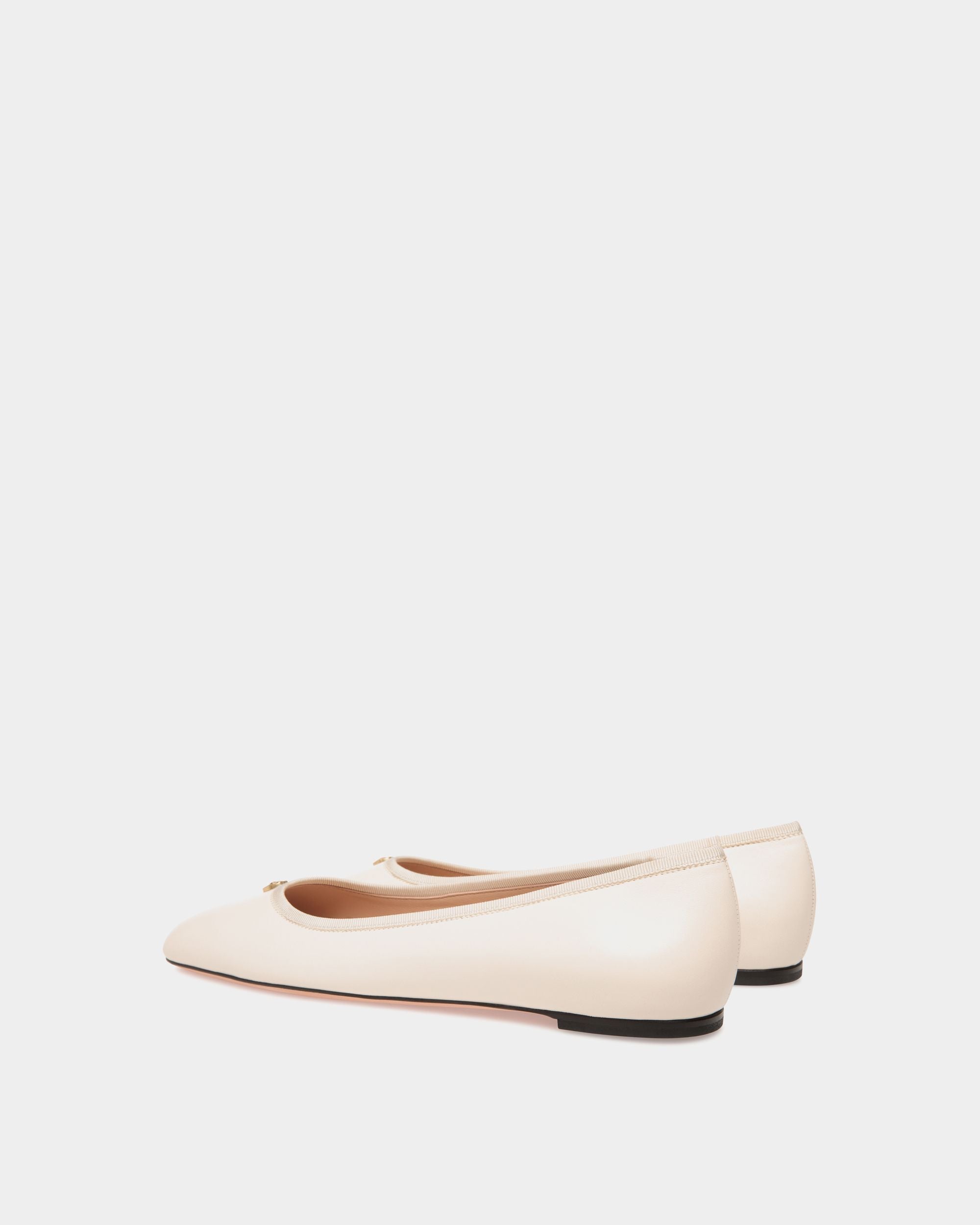 Bally Global - Ballyrina Ballerina in White Leather - White