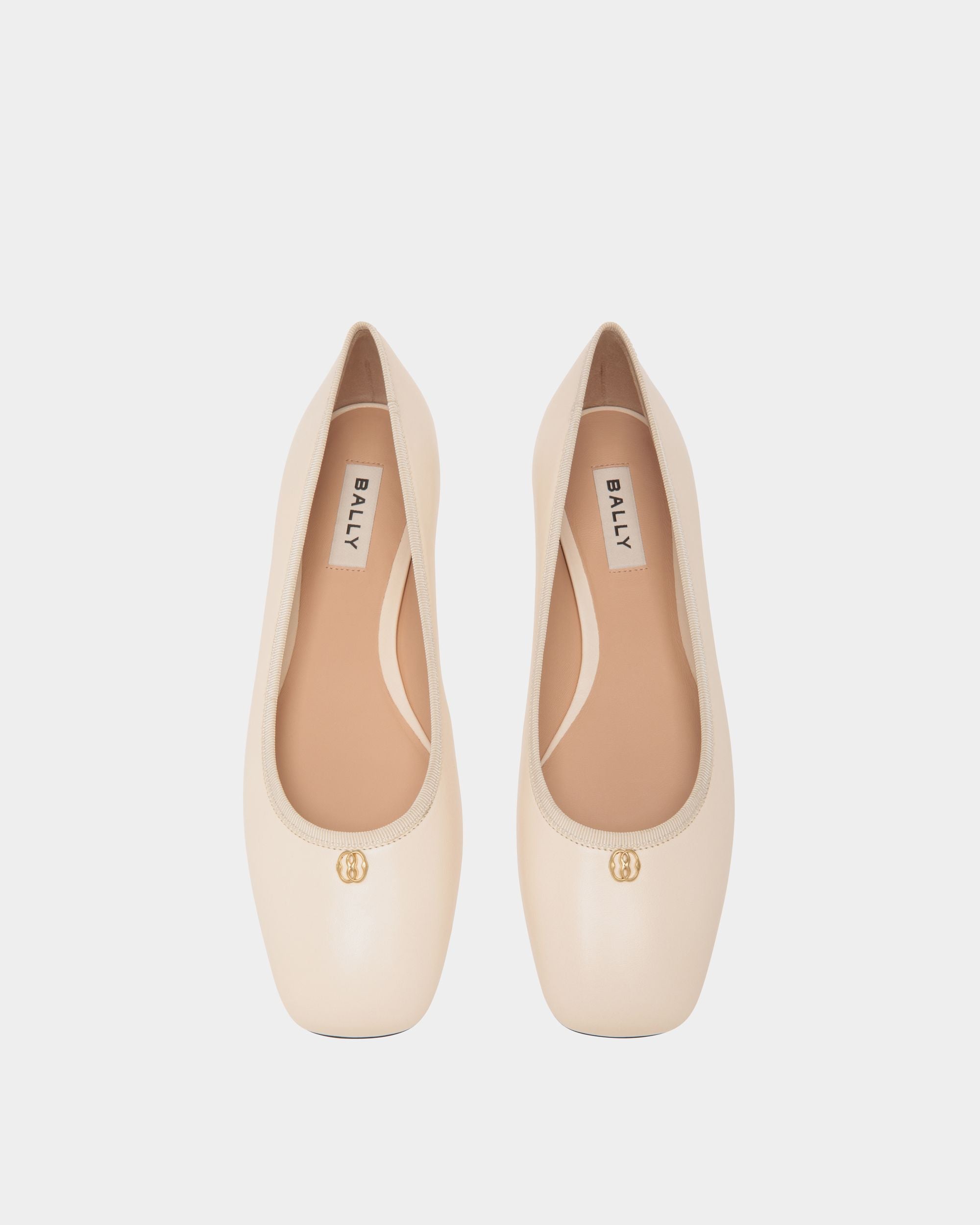 Bally Global - Ballyrina Ballerina in White Leather - White