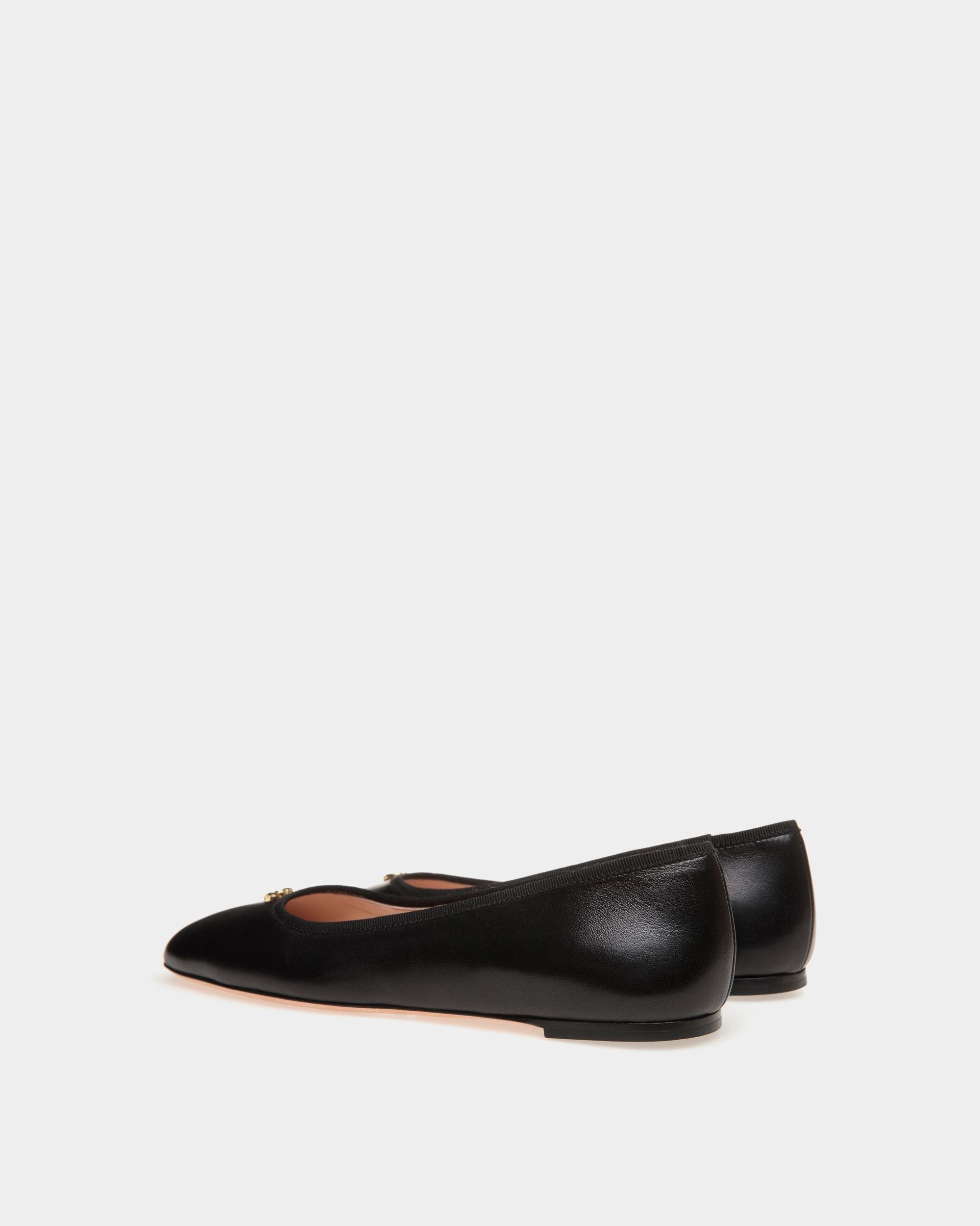 Bally Global - Ballyrina Flat In Black Nappa Leather - Black