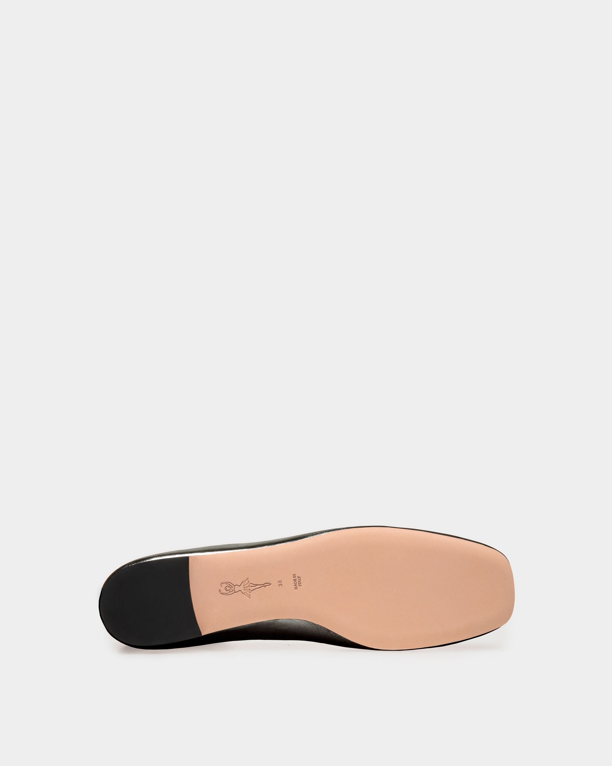 Bally Global - Ballyrina Flat in Black Leather - Black