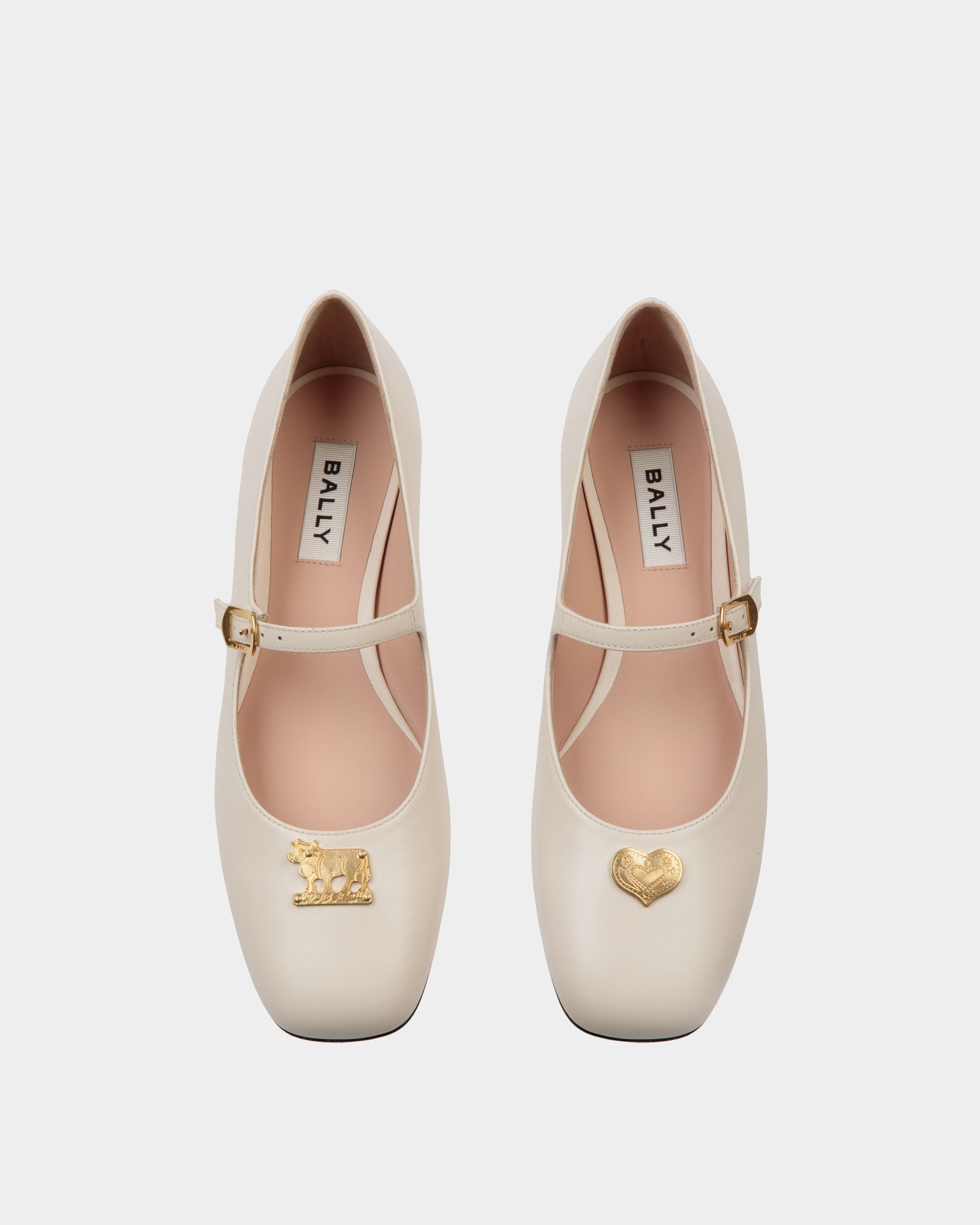 Bally Global - Ballyrina Mary-Jane Flat In White Leather - White