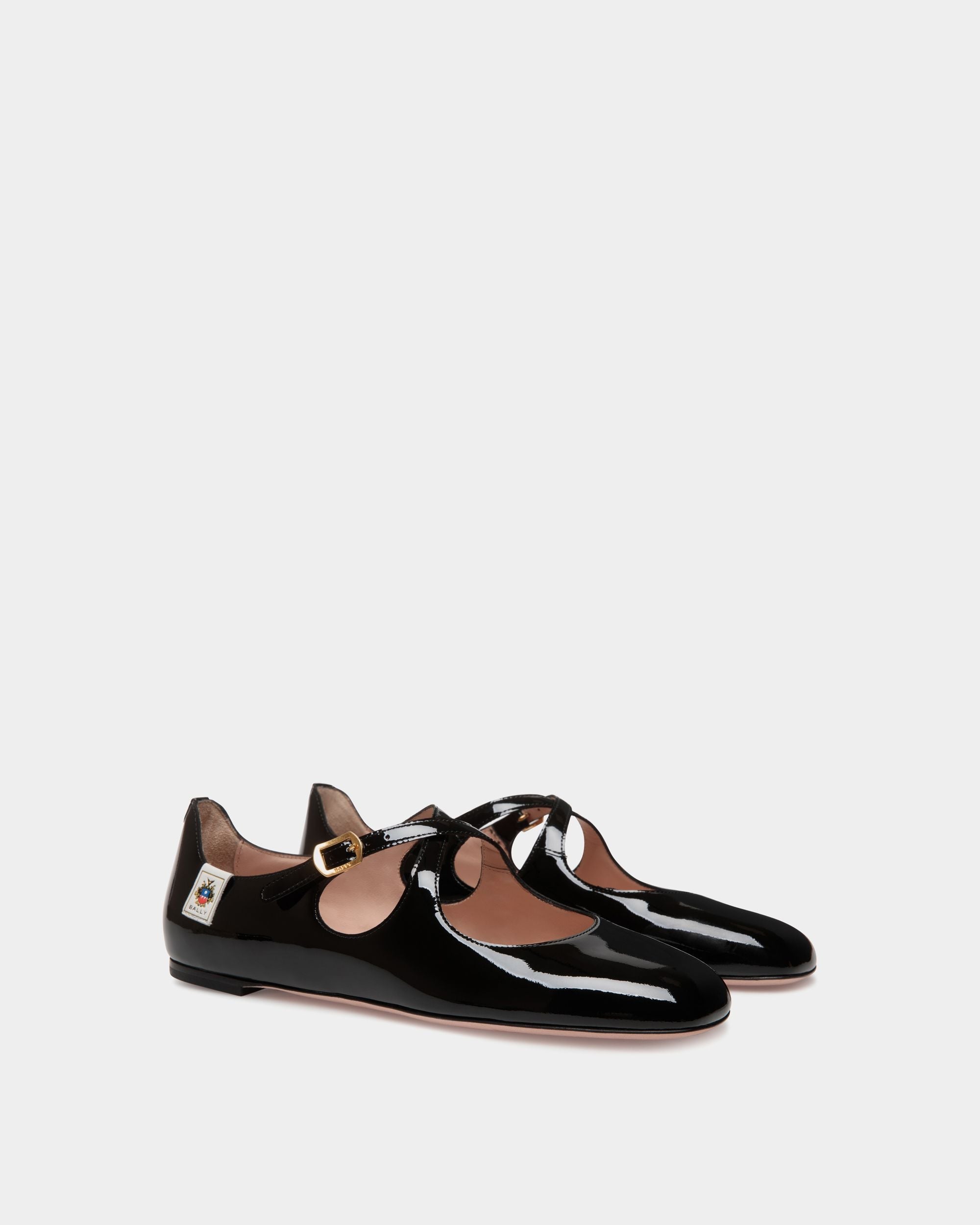 Bally Global - Ballyrina Flat In Black Patent Leather - Noir