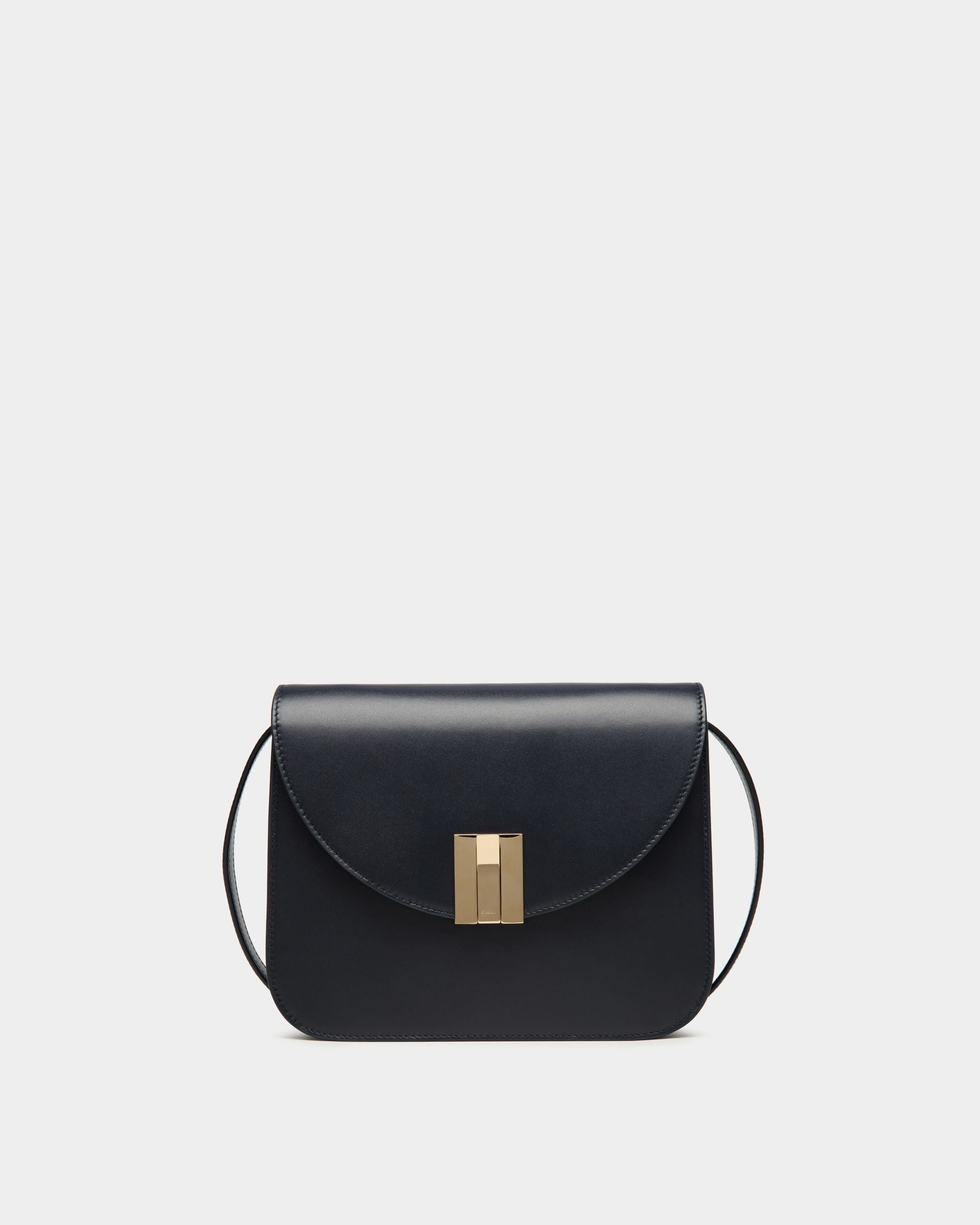 Bally Global - Ollam Crossbody Bag in Navy Blue Leather - Blue