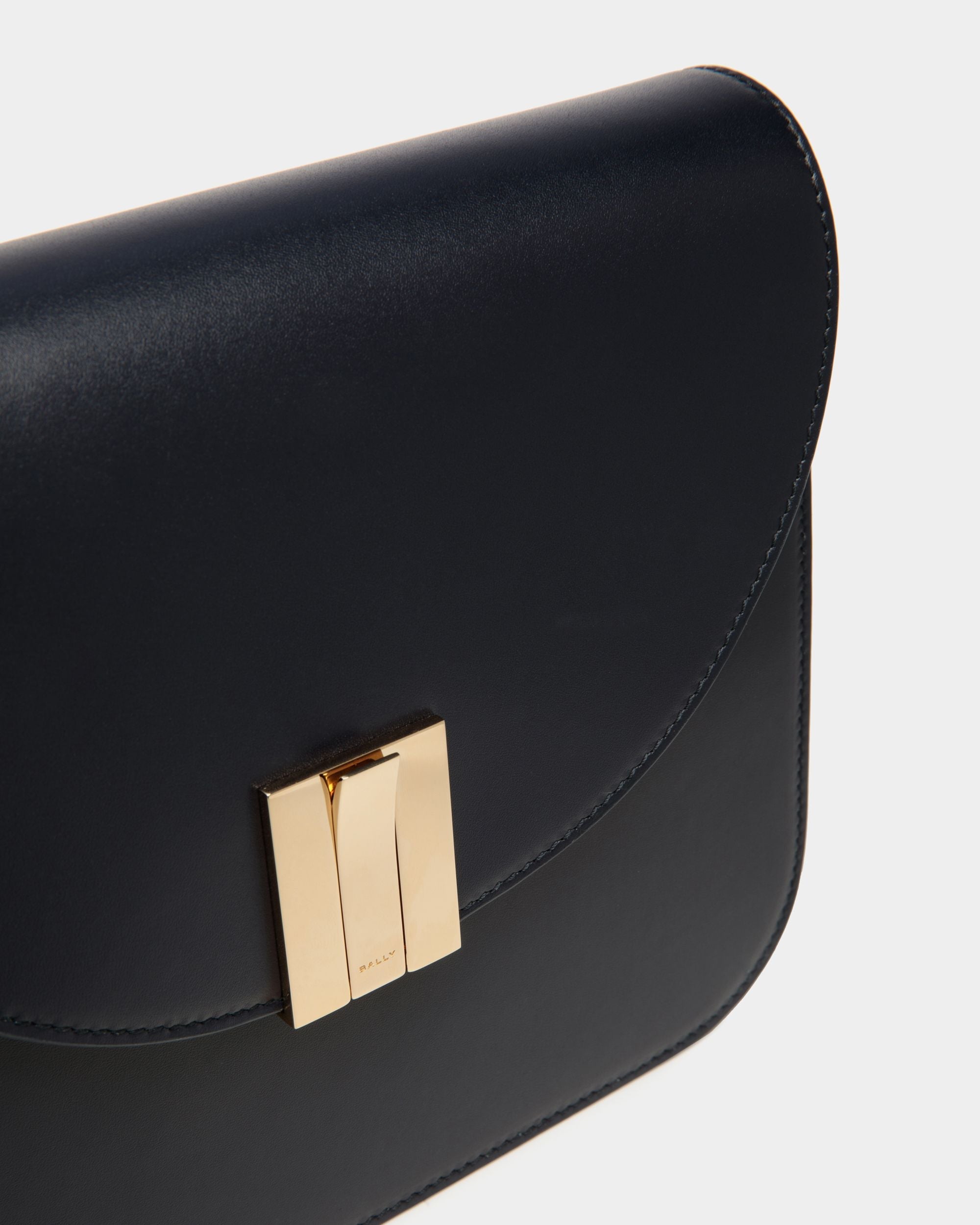 Bally Global - Ollam Crossbody Bag in Navy Blue Leather - Blue