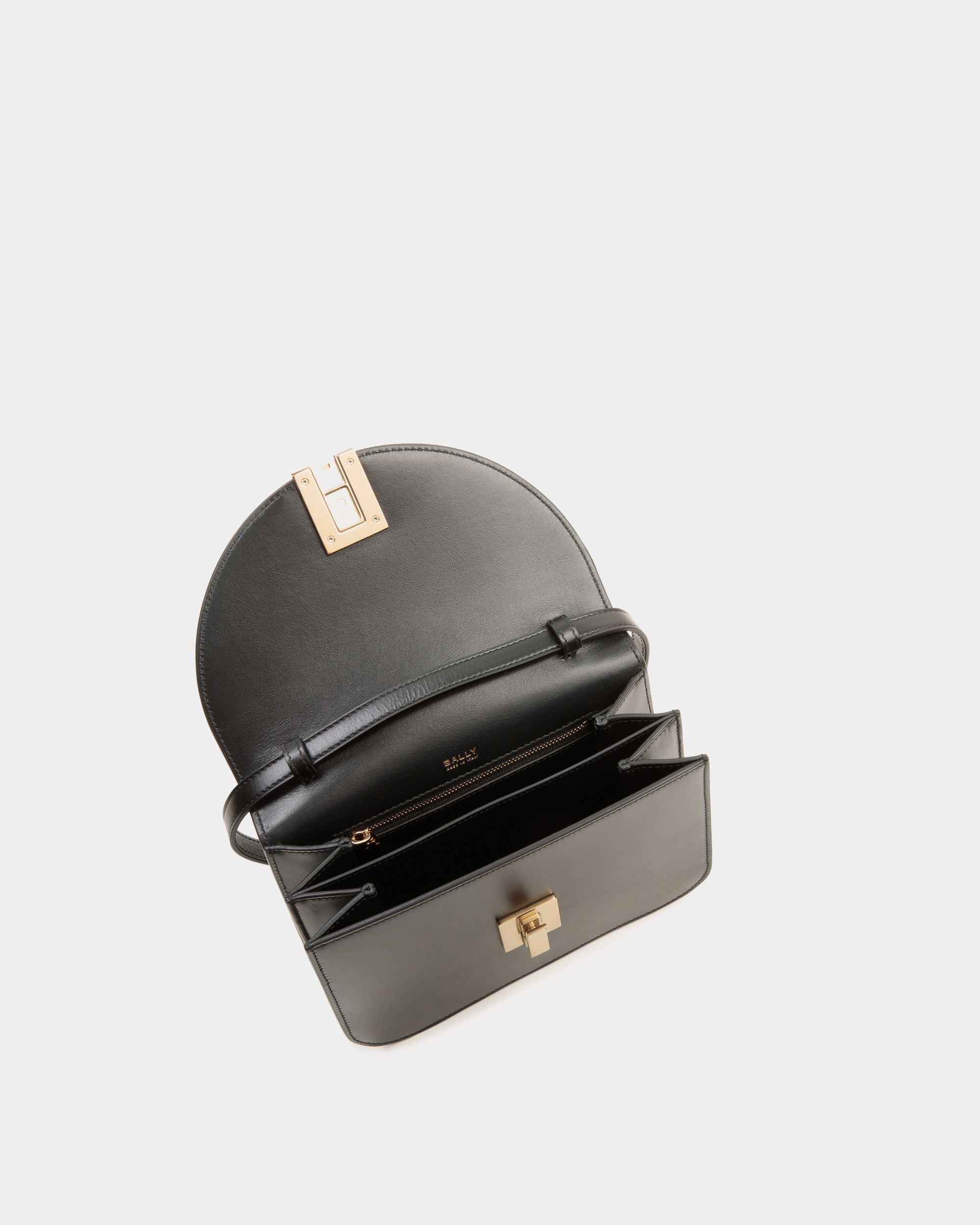 Bally Global - Ollam Crossbody Bag in Black Leather - Black