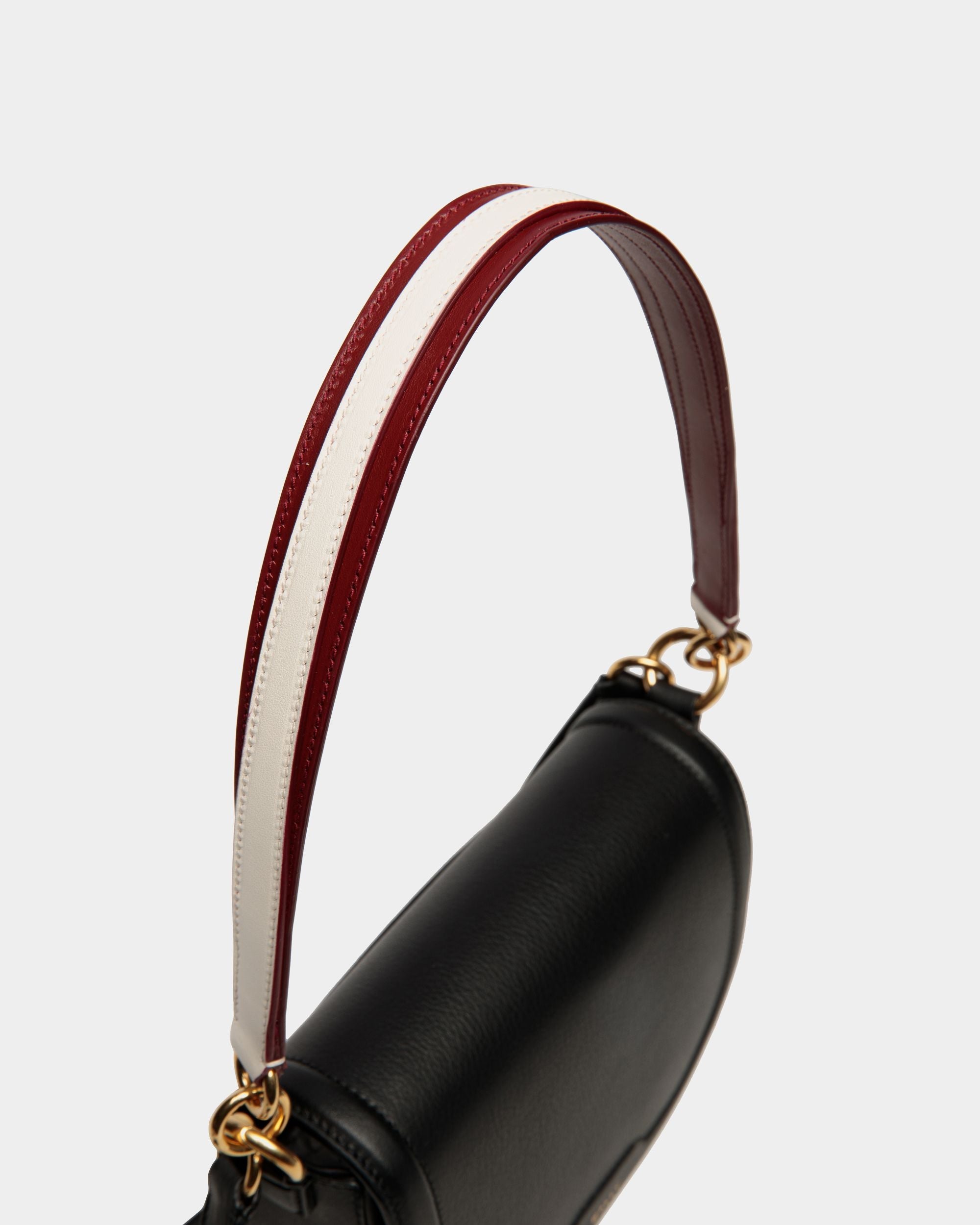 Bally Global - Code Crossbody Bag In Black Leather - Black