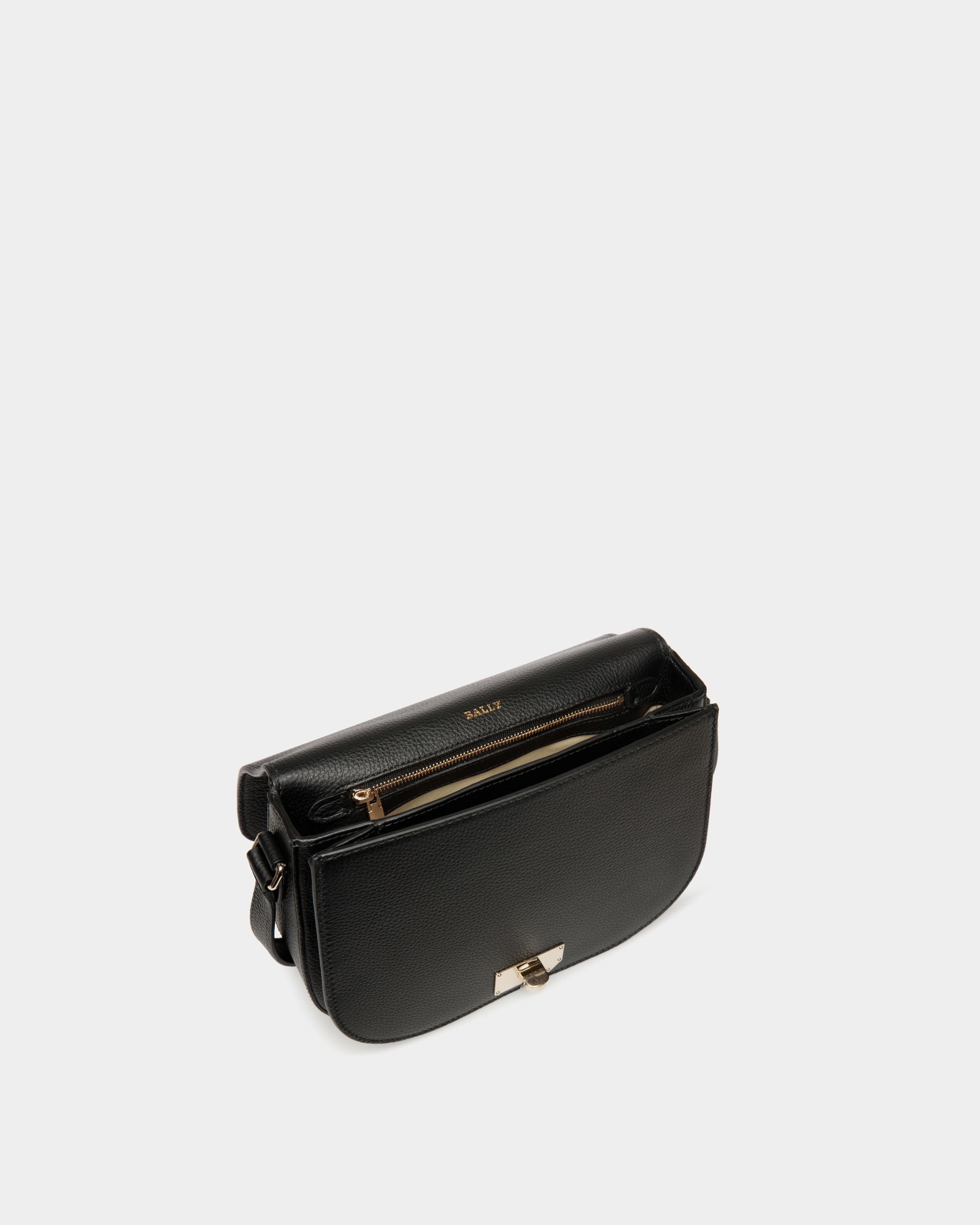 Bally Global - Bolso Bandolera De Piel Repujada Negra - Black
