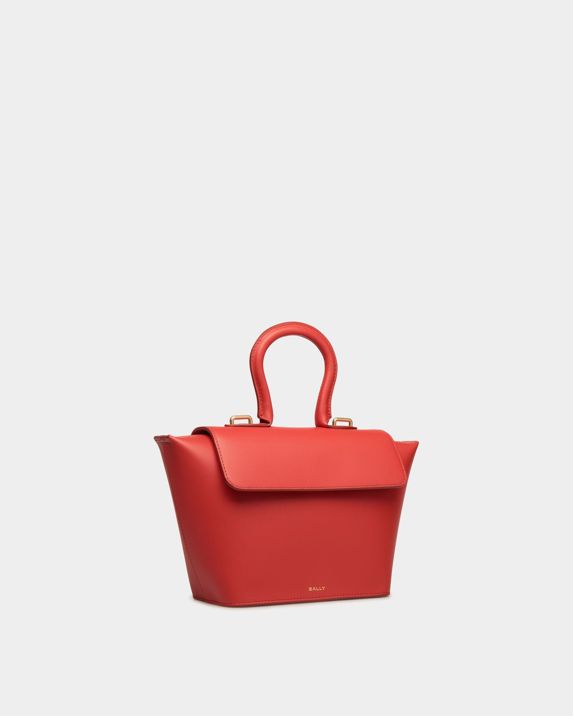 Bally Global - Bolso Con Asa Superior Belle De Piel Candy Red - Rojo