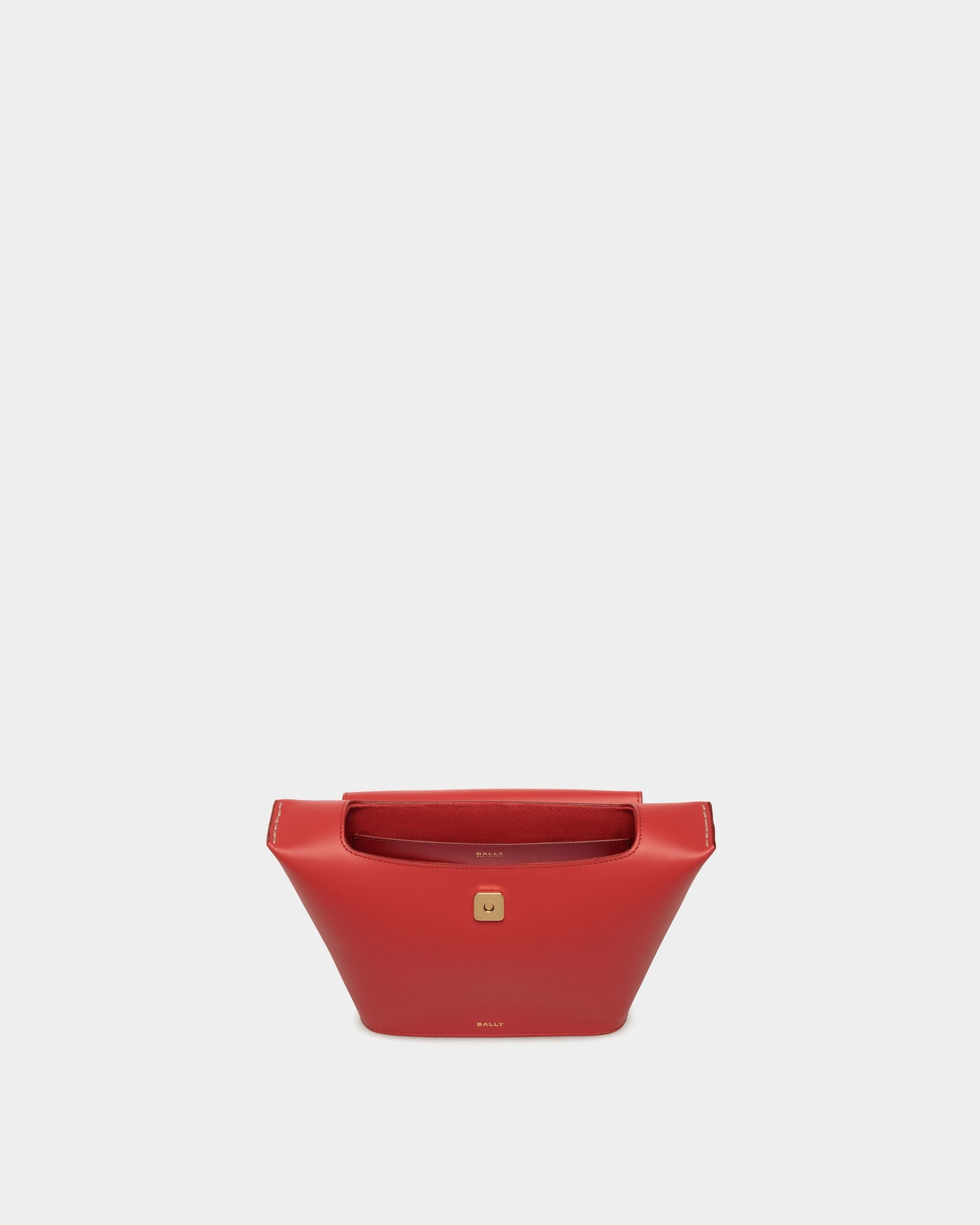 Bally Global - Bolso Con Asa Superior Belle De Piel Candy Red - Rojo