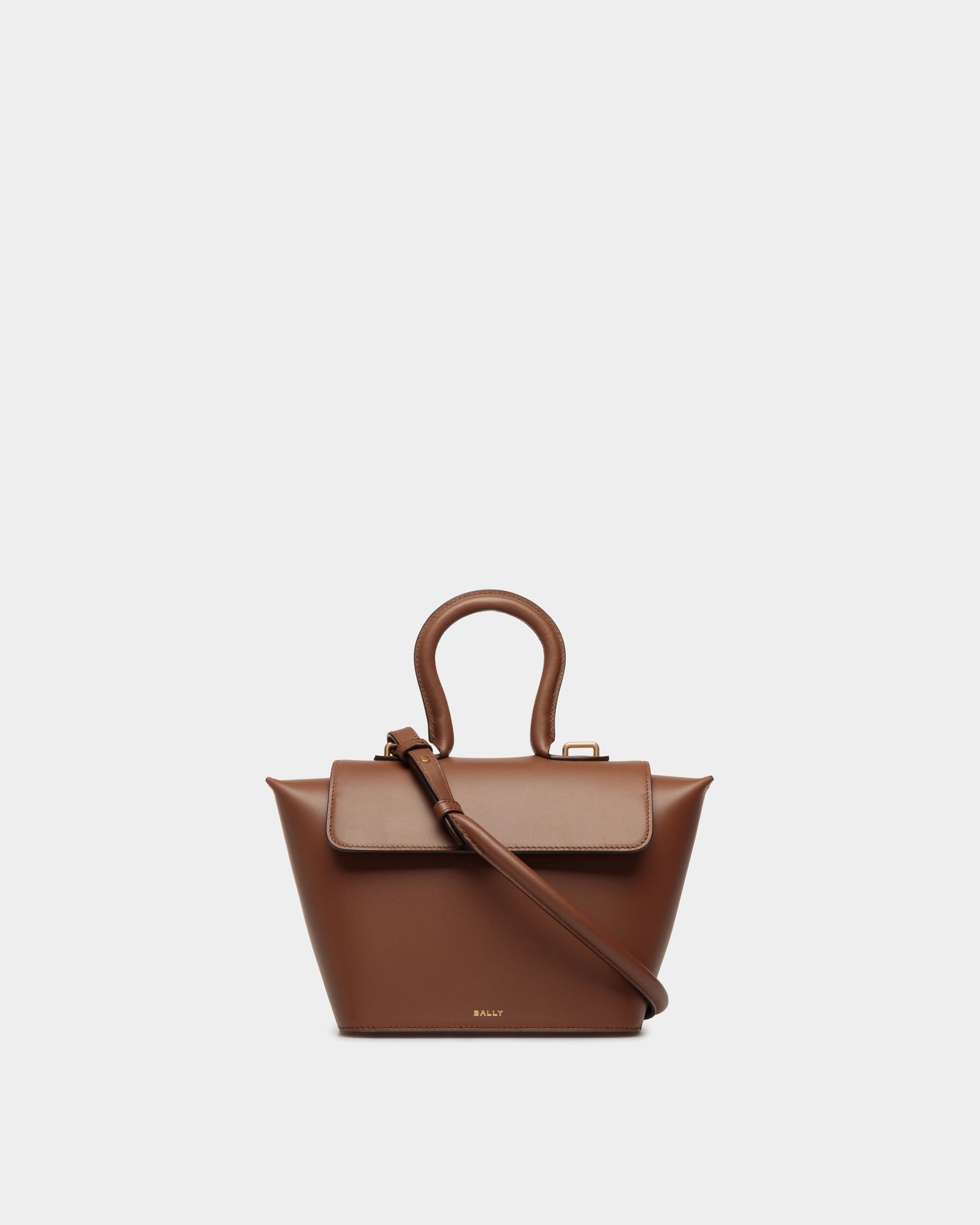 Bally Global - Bolso Con Asa Superior Belle De Piel Marrón - Marrón