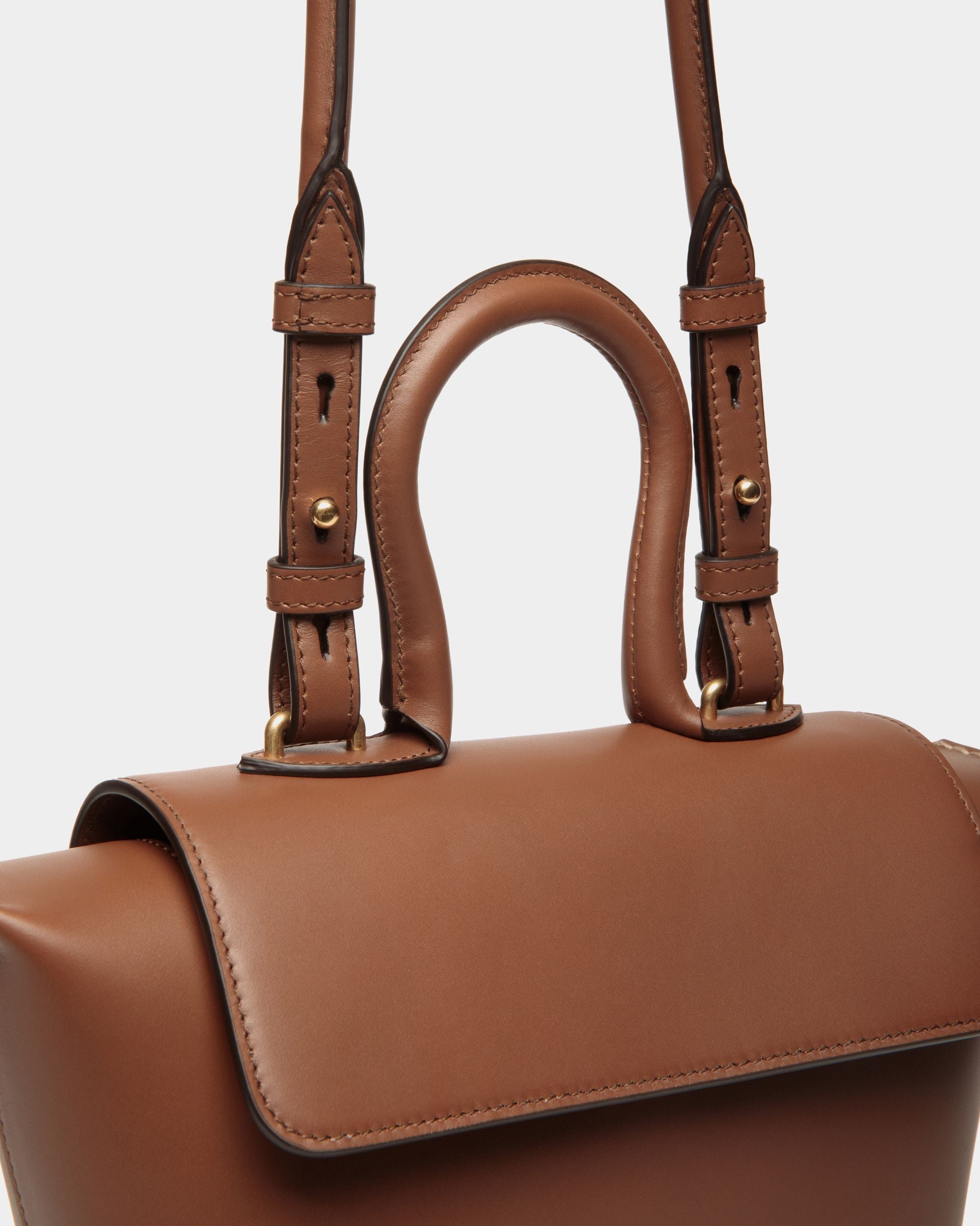 Bally Global - Bolso Con Asa Superior Belle De Piel Marrón - Marrón